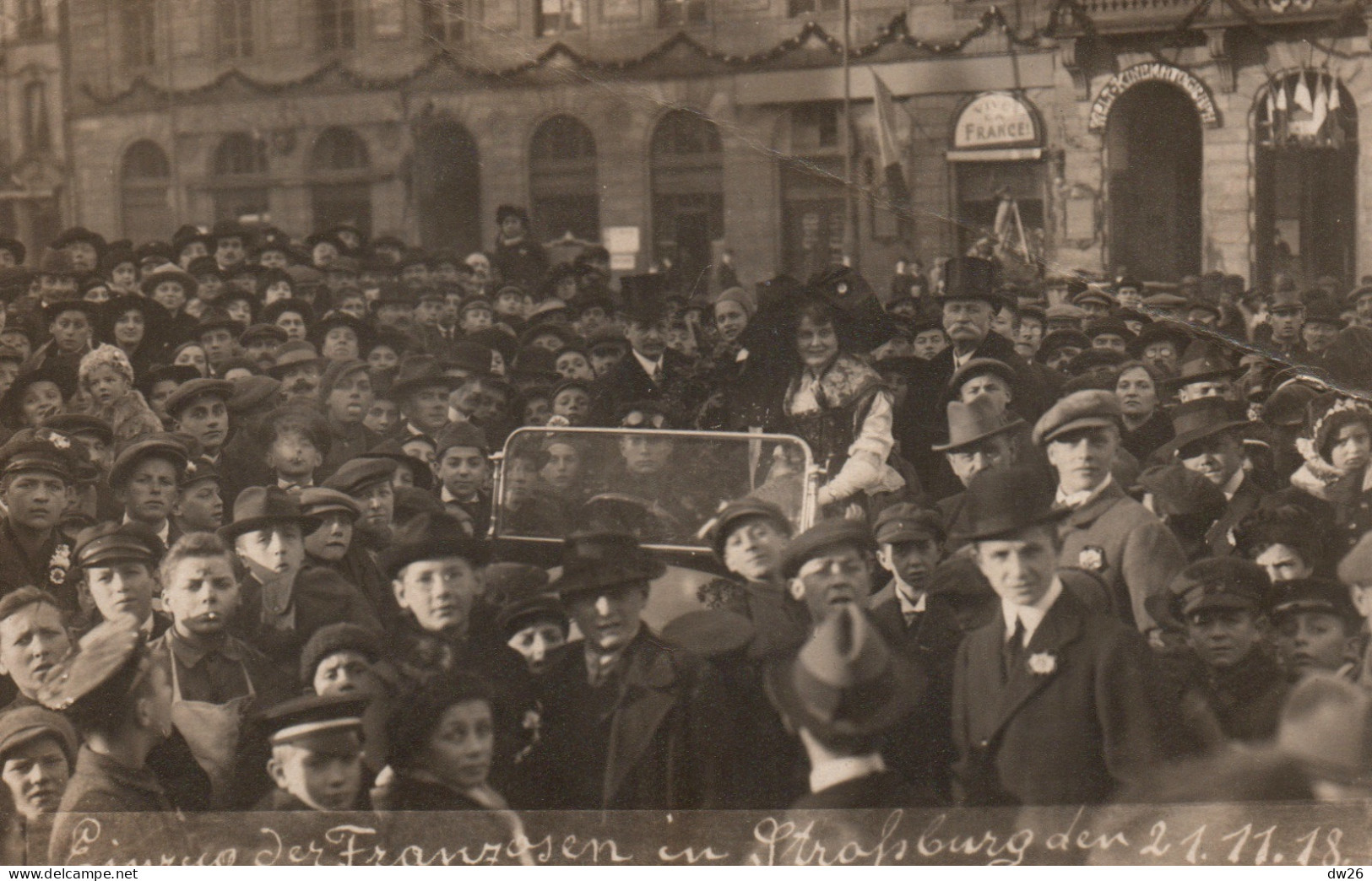 Finzug Der Franzosen In Strasbourg (Entrée Des Soldats Français Le 21 Novembre 1918) Carte-photo - Manifestations