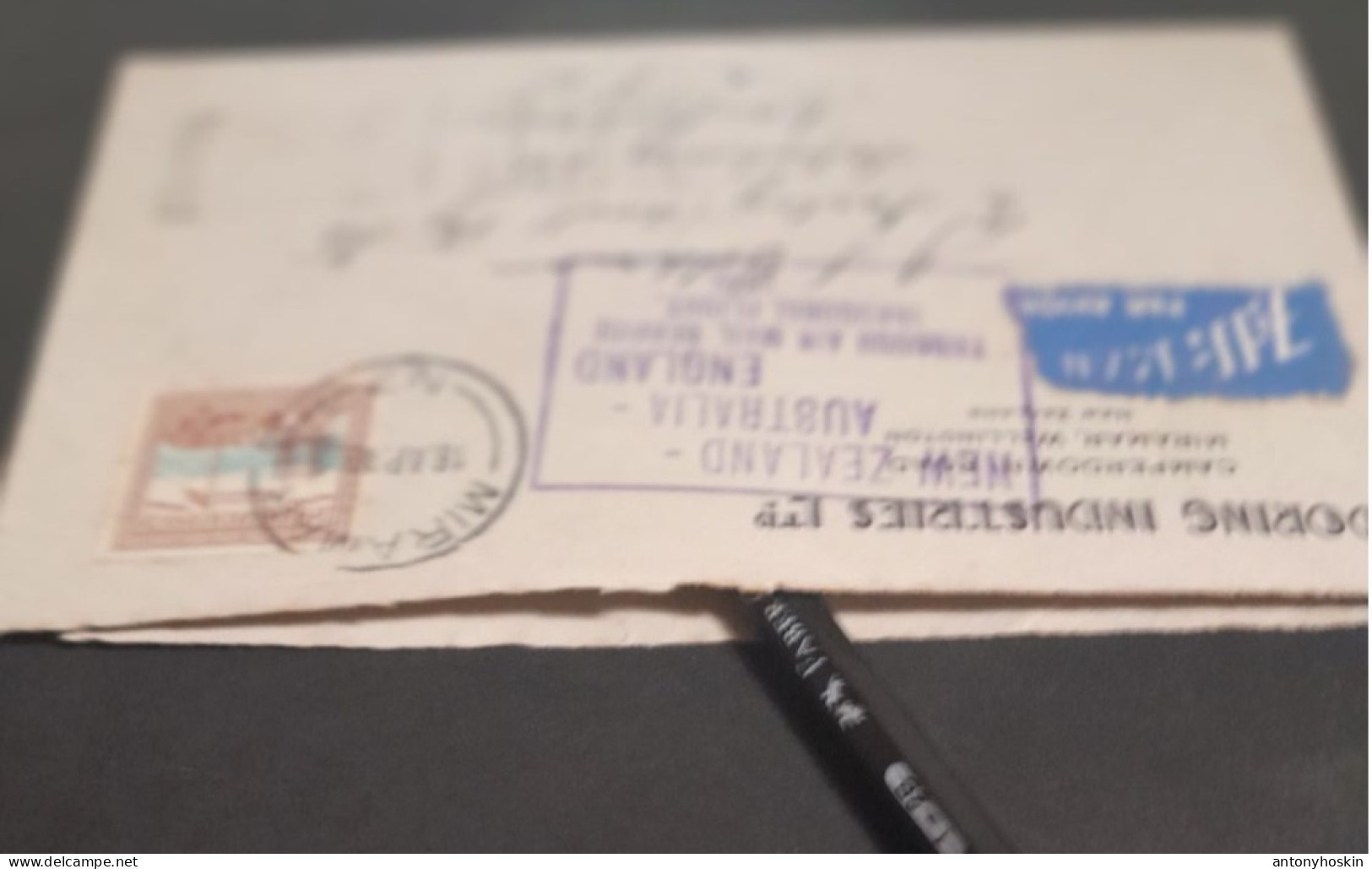 18 April 1940New Zealand-Australia -England Through Air Mail Service Inaugural  Flight - Luftpost
