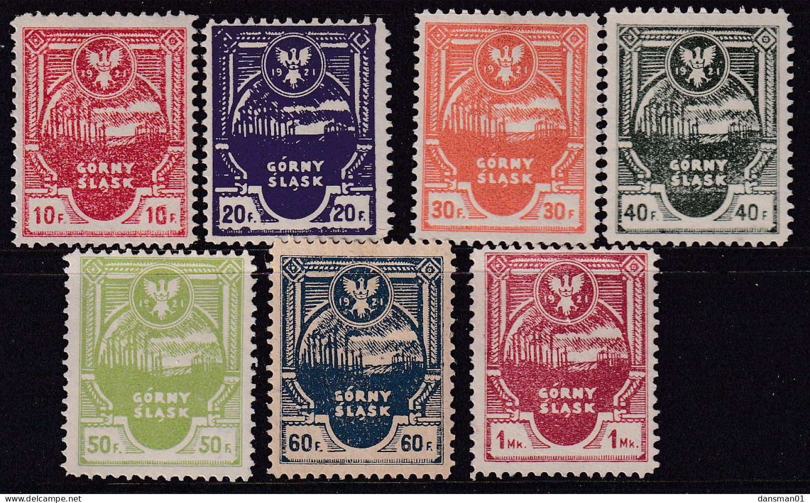 POLAND 1921 Gorny Slask Perf Mint Hinged - Unused Stamps