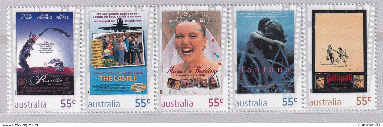 Australia 2008 Australian Film Institute Sc 3001a + 3006d Mint Never Hinged Presentation Pack - Presentation Packs