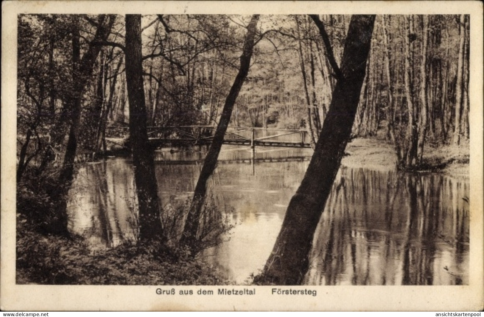 CPA Eisenhammer Ostbrandenburg, Gasthof Zum Mietzeltal, Förstersteg - Neumark