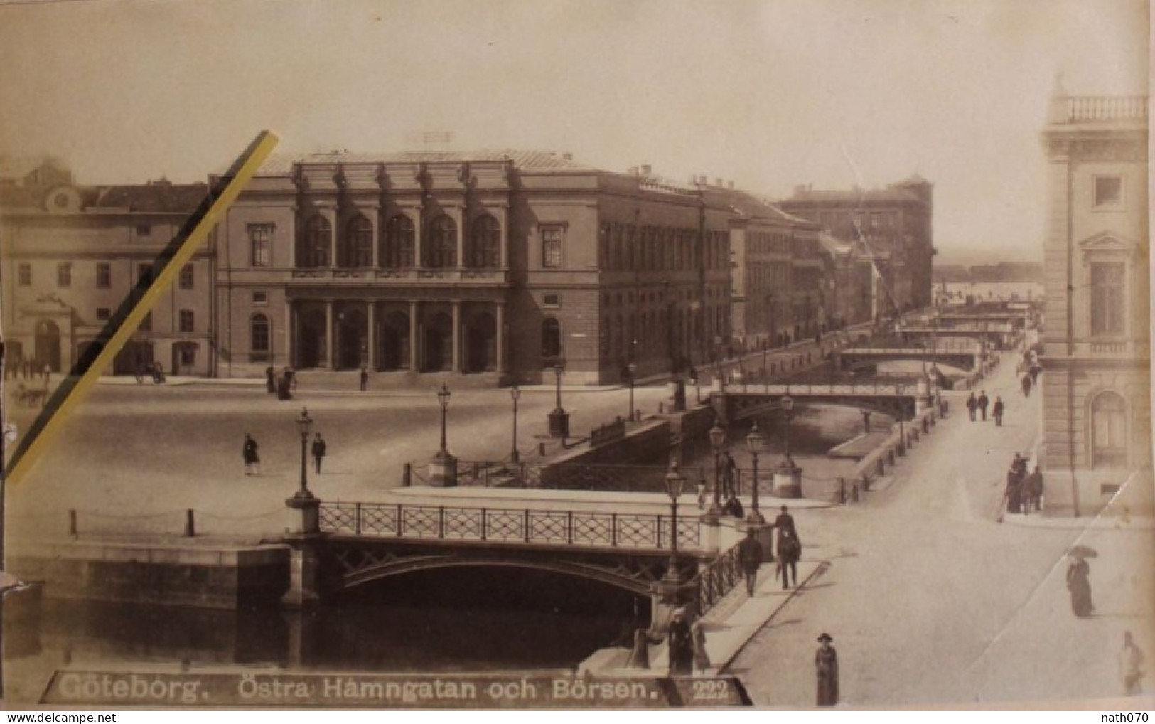 Photo 1890's Lot 4 Photos De Göteborg Tirage Albuminé Albumen Print Vintage Suède Sweden - Antiche (ante 1900)