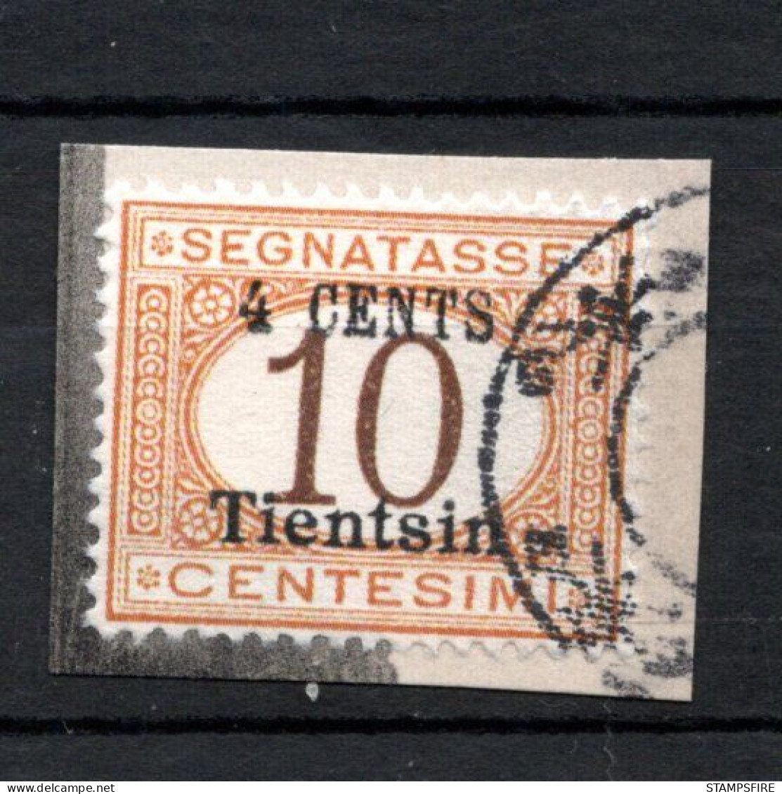ITALY Colony 1917 TIENTSIN Postage Due 4c USED - Tientsin