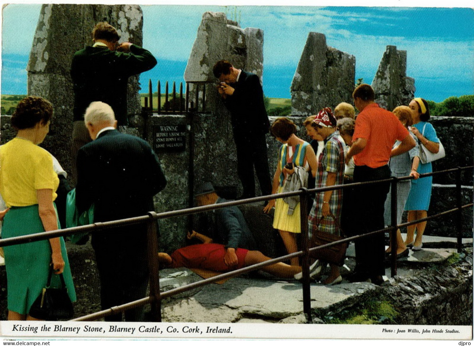 Kissing The Blarney Stone  Blarney Castle  Co Cork  John Hinde Studios - Cork