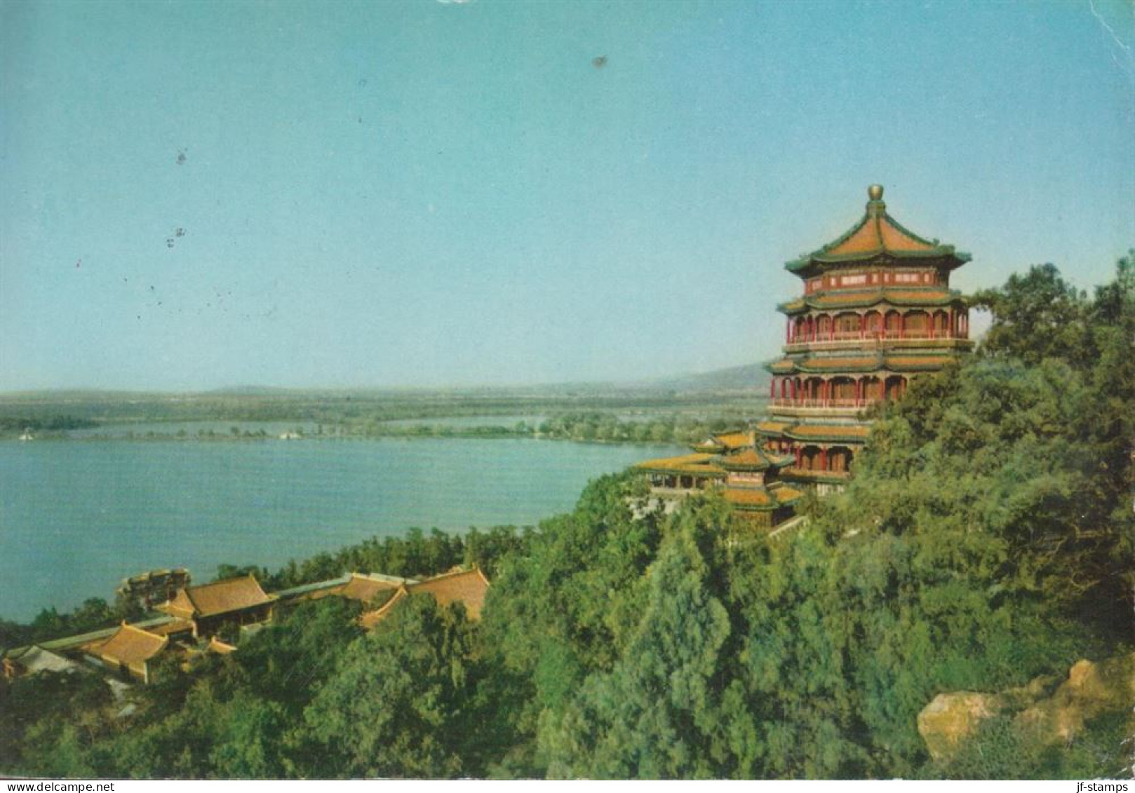 1972. CHINA. Fine Post Card (Longvity Hill, Summer Palace) To Sweden PAR AVION With 35 F + 8 F Revolutiona... - JF442622 - Lettres & Documents