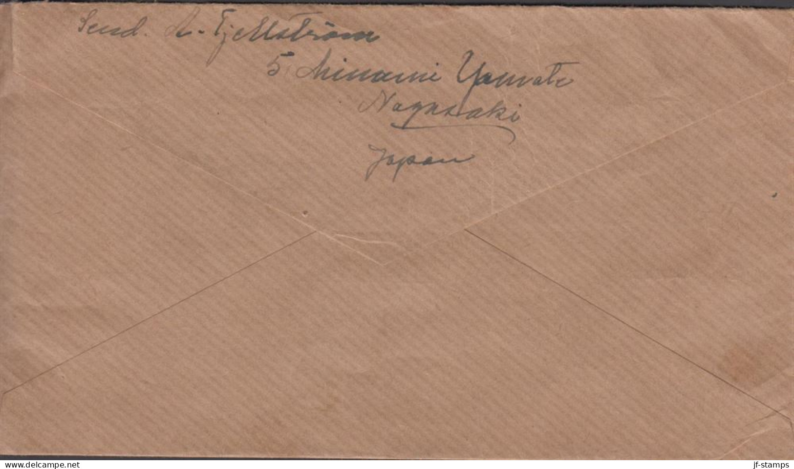 1927. JAPAN. Unusual Envelope With 1 Sn + 2 Ex 3 Sn And 1½ Sn UPU-issue To Norrköping, Sw... (Michel 180+181) - JF442644 - Lettres & Documents