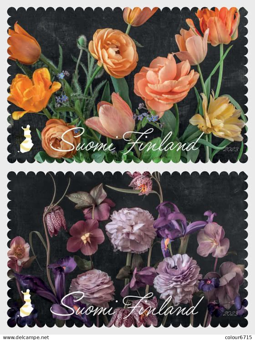 Finland 2023 Language Of Flowers Stamps 2v MNH - Unused Stamps