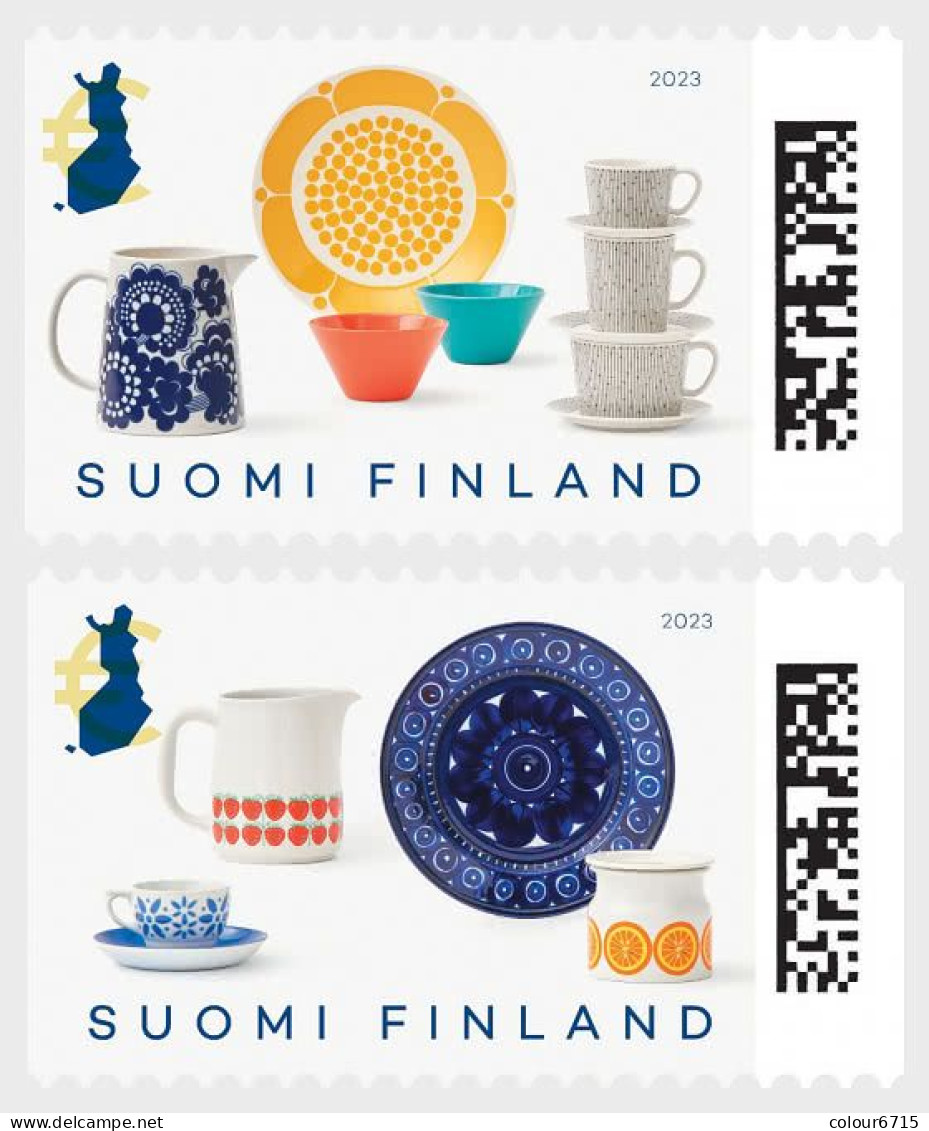 Finland 2023 The 150 Anniversary Of Arabia Porcelain Manufactory Stamps 2v MNH - Neufs