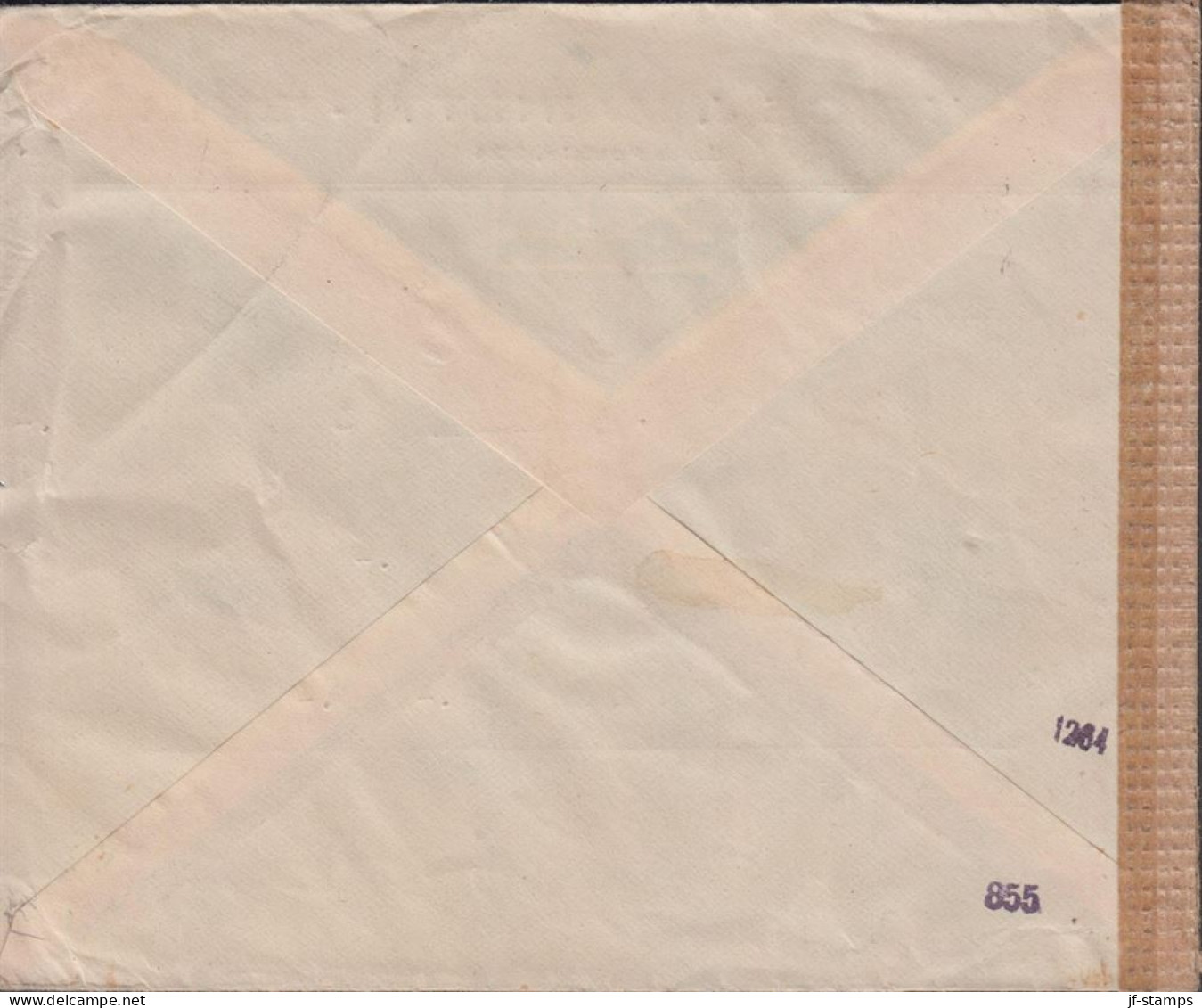1943. TÜRKIYE. Censored Cover To Sweden With 10 Krs İnönü+ 2 KURUS Charity Stamps Red ... (Michel 1145+ C 62) - JF442700 - Ungebraucht