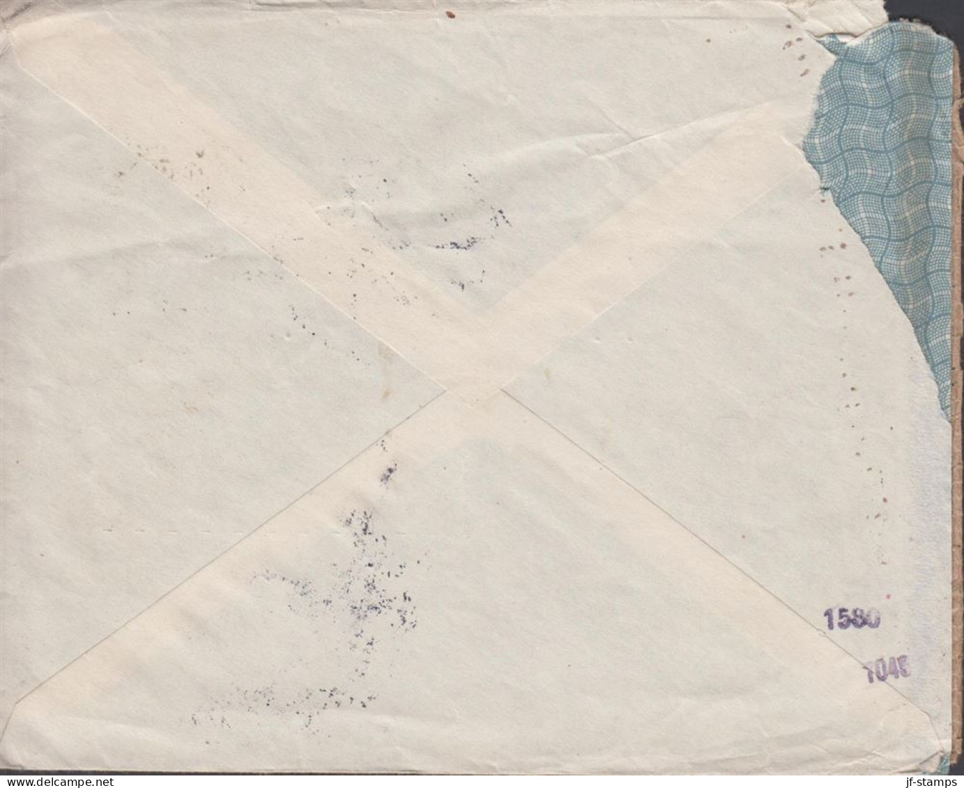 1943. TÜRKIYE. Censored Cover (tear) To Sweden With 10 Krs İnönü+ 2 KURUS Charity Stam... (Michel 1145+ C 62) - JF442701 - Ungebraucht
