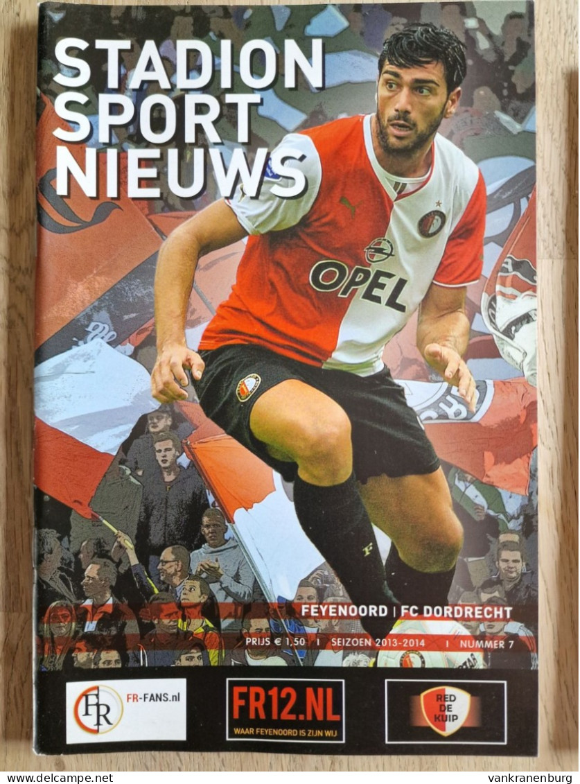 Programme Feyenoord - FC Dordrecht - 26.9.2013 - KNVB Cup - Holland - Programm - Football - Poster Jean Paul Boetius - Bücher