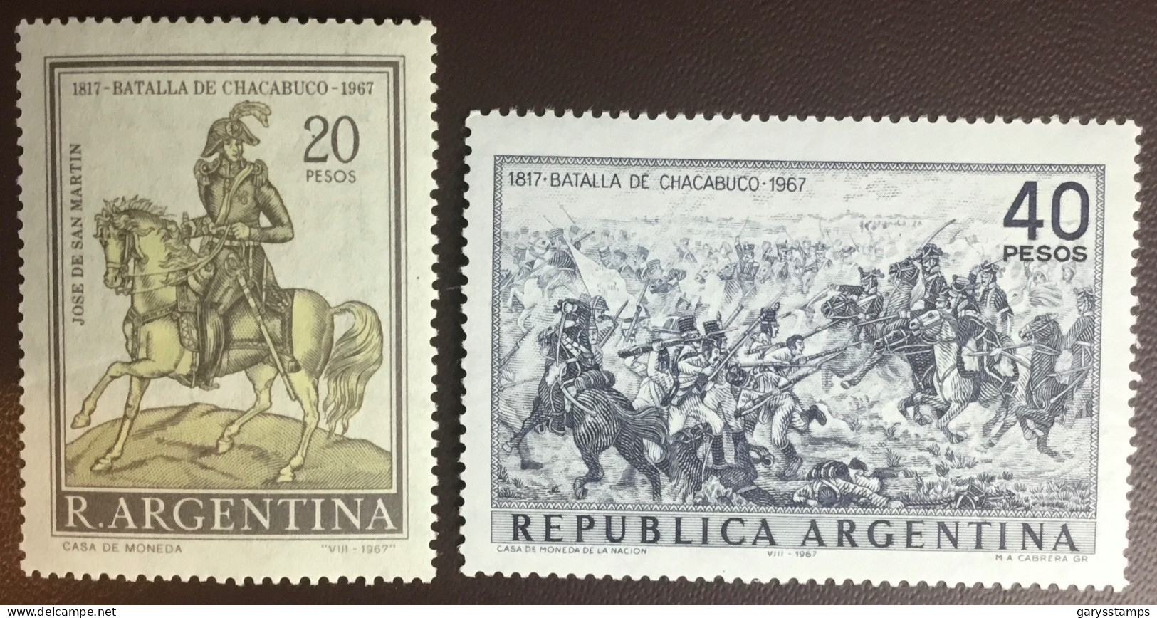 Argentina 1967 Battle Of Chacabuco MNH - Ongebruikt