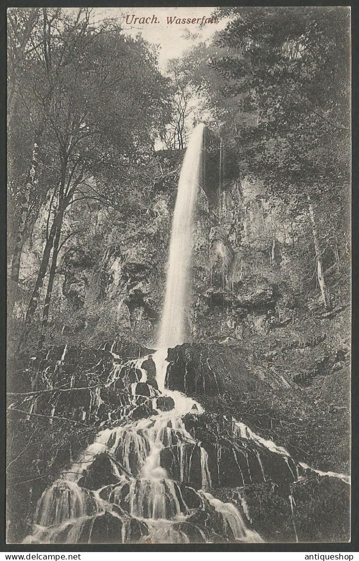 Germany-----Bad Urach(Wasserfall)-----old Postcard - Bad Urach