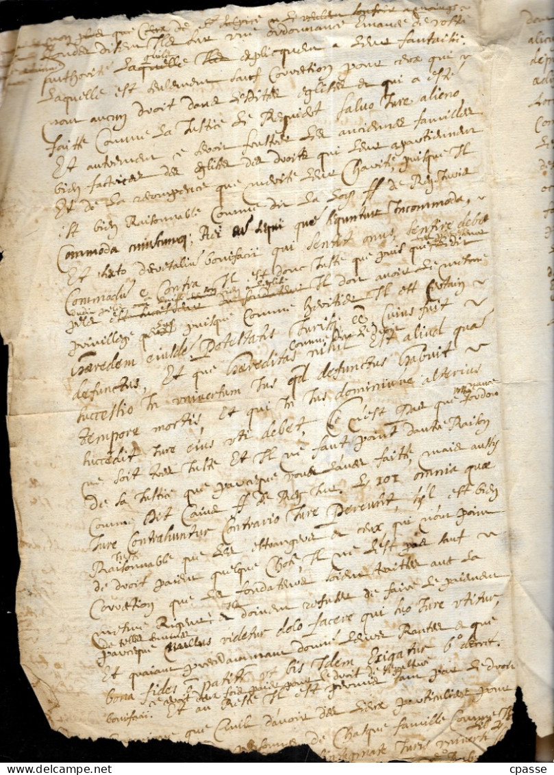 Manuscrit : Courrier Adressé à Monseigneur L'Archevêque De RENNES (35) Au Sujet De L'Eglise St Saint-Léonard De FOUGERES - Manuscrits