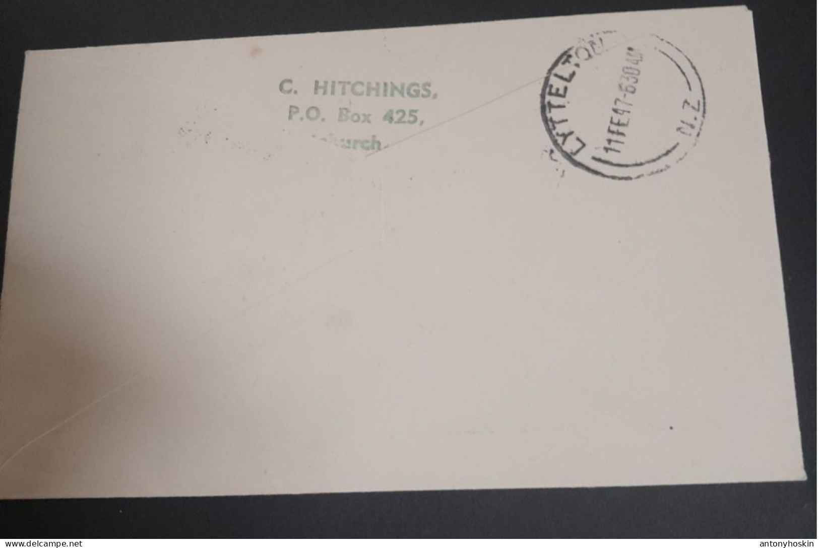 10 Feb 1947 Maiden Voyage  T.E.V Hinemoa Wellington To Lyettlton - Briefe U. Dokumente