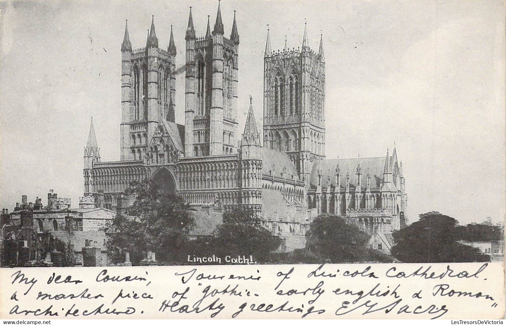 EUROPE - ROYAUME UNI - ANGLETERRE - LINCOLNSHIRE - LINCOLN Cathédrale - Carte Postale Ancienne - Lincoln