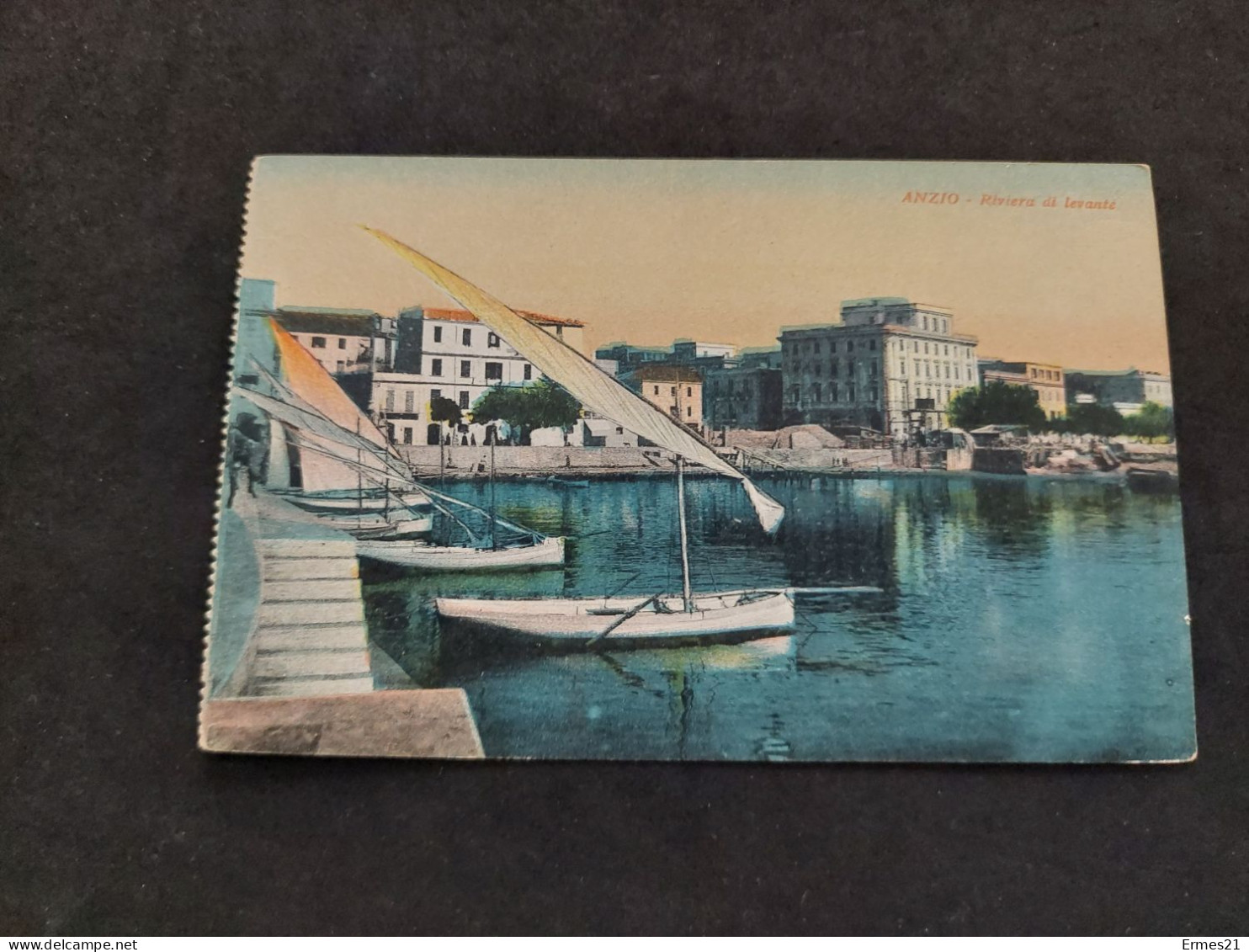 Cartolina Anni 50. Anzio. Nuova. Condizioni Eccellenti. Colorata. - Mehransichten, Panoramakarten