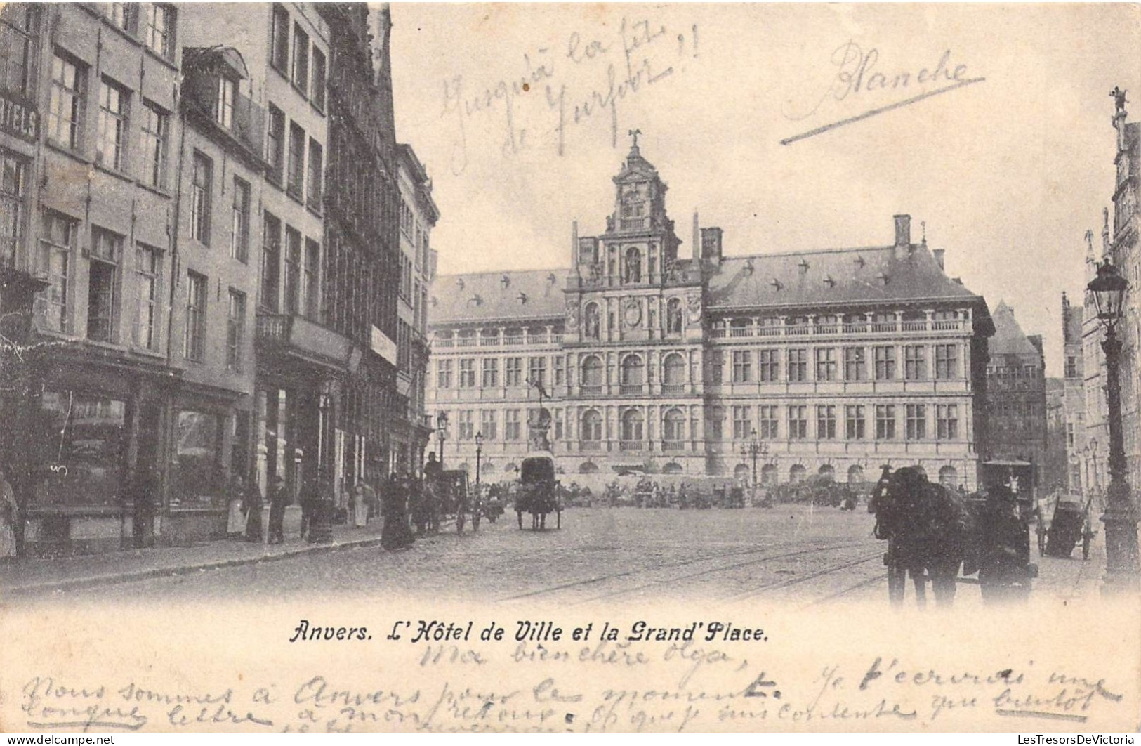 BELGIQUE - ANVERS - L'Hôtel De Ville Et La Grand'Place - Carte Postale Ancienne - Antwerpen