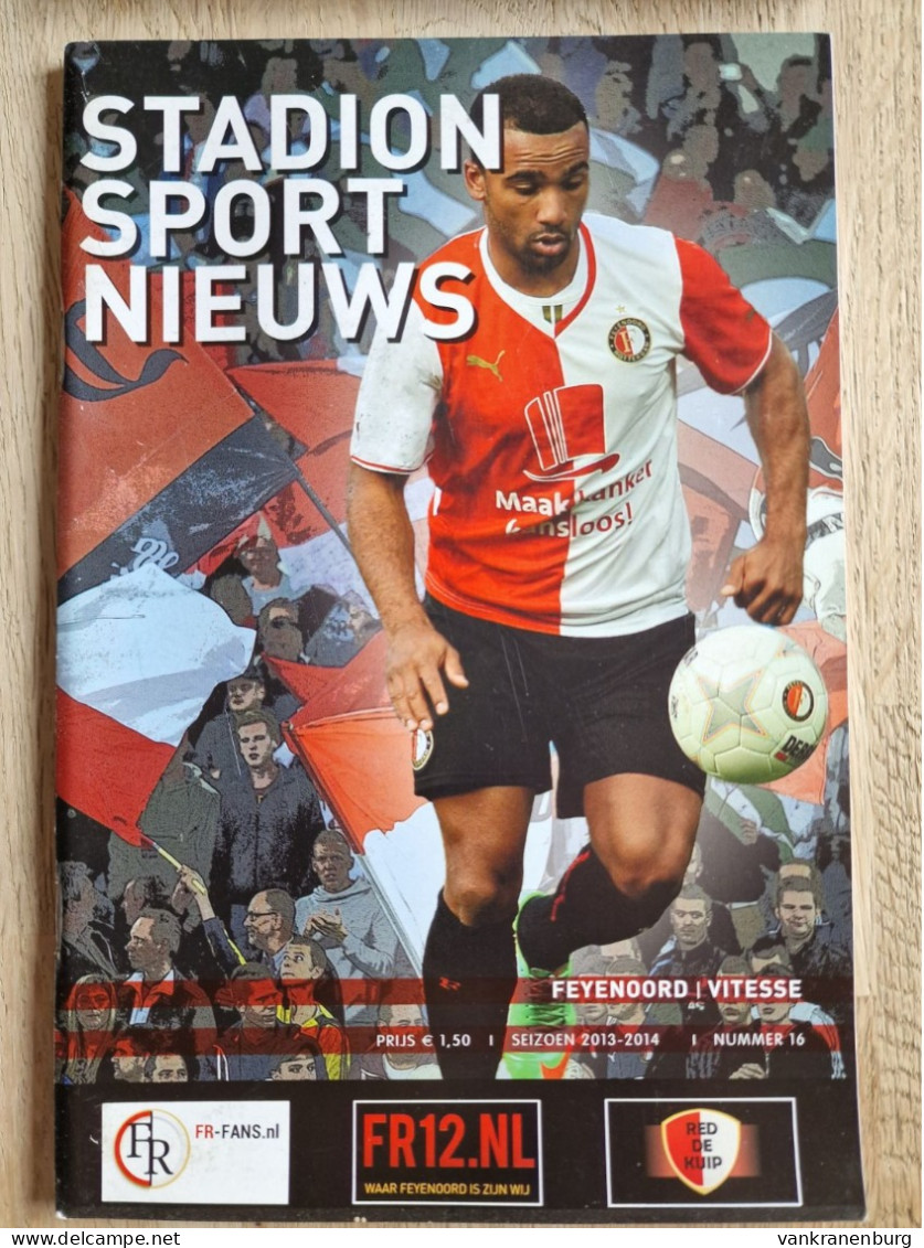 Programme Feyenoord - Vitesse - 31.1.2014 - Eredivisie - Holland - Programm - Football - Poster Lex Immers - Libros