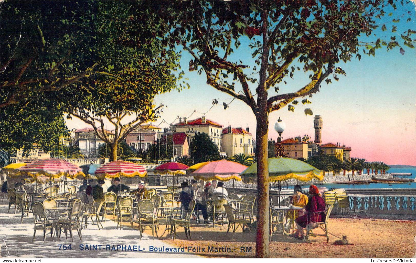 FRANCE - 83 - SAINT RAPHAEL - Boulevard Félix Martin - Edition D'Art Rostan & Munier - Carte Postale Ancienne - Saint-Raphaël