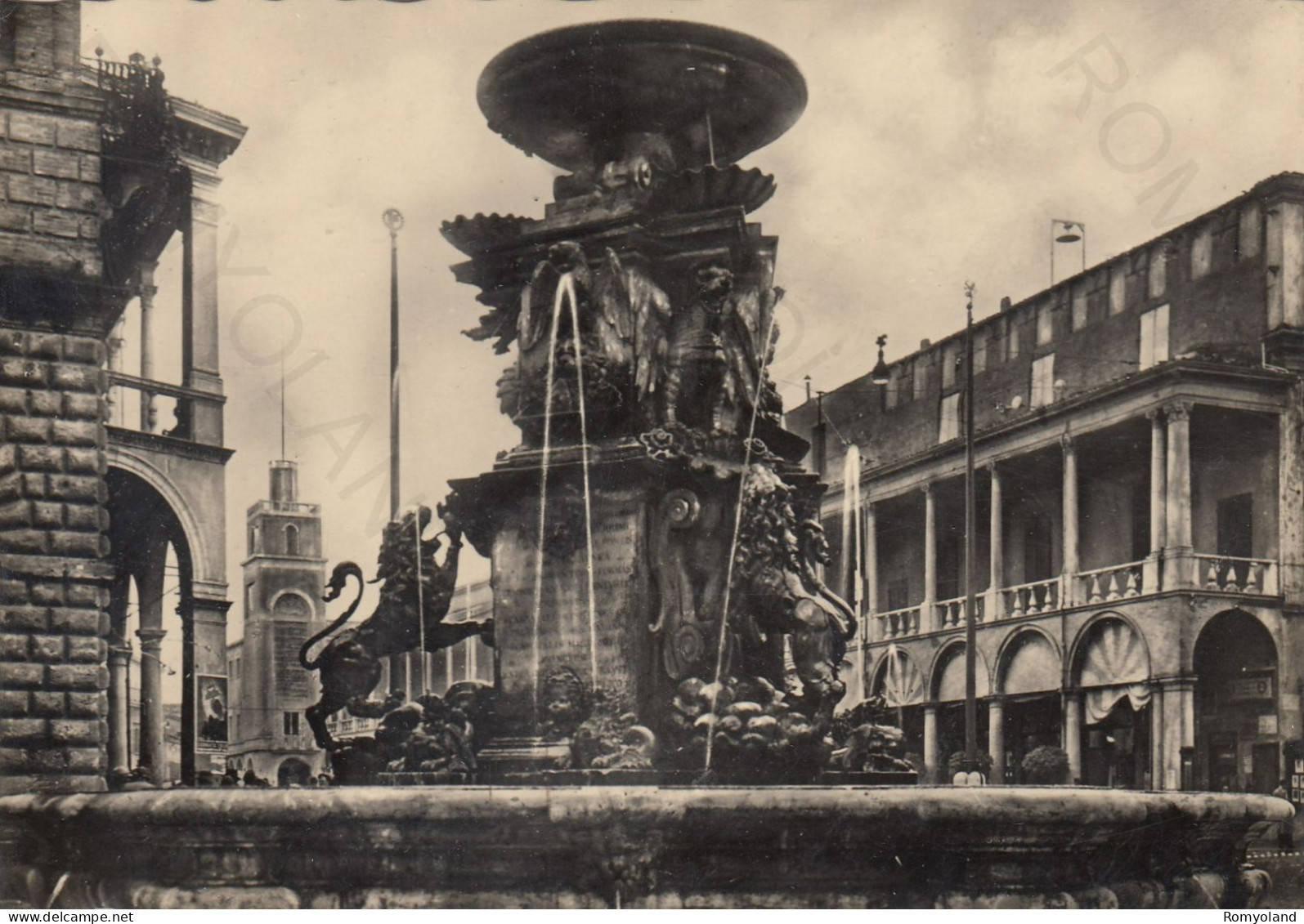 CARTOLINA  FAENZA,EMILIA ROMAGNA-FONTANA MONUMENTALE (DISEGNO DI DOMENICO CASTELLI 1620)-BELLA ITALIA,VIAGGIATA 1954 - Faenza