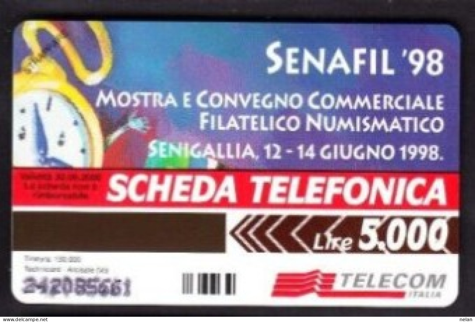 SCHEDA TELEFONICA  - ITALIA - TELECOM - NUOVA -  SENAFIL 98 - Öff. Sonderausgaben