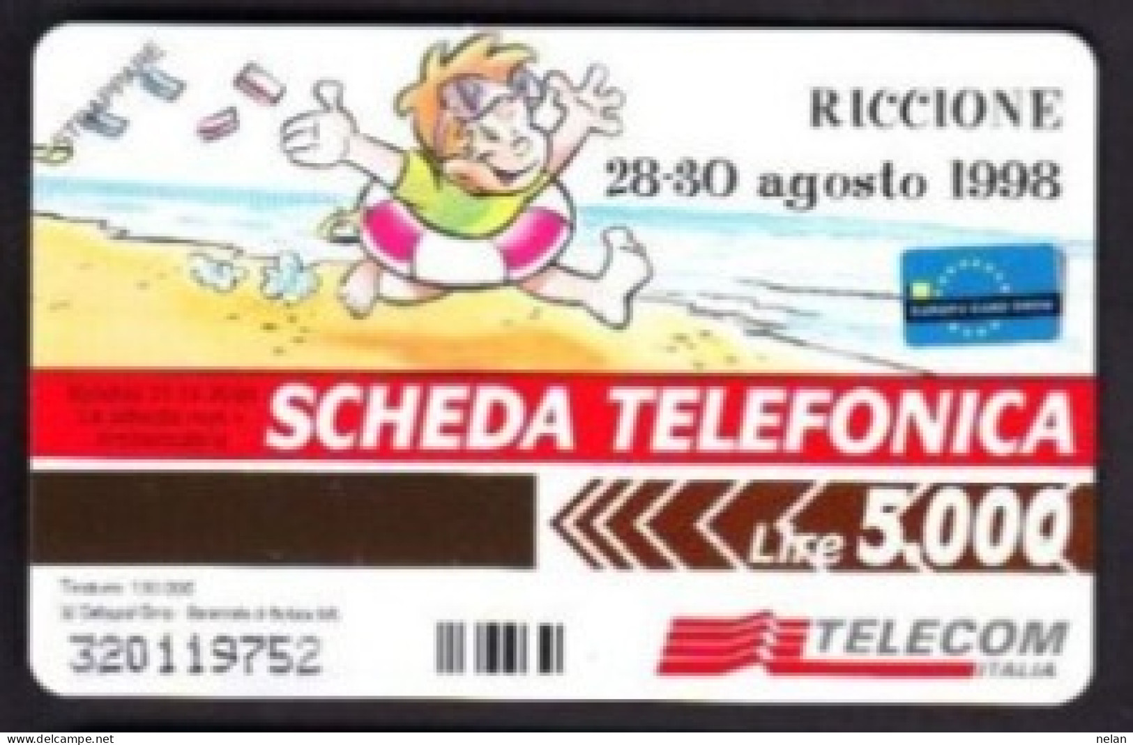 SCHEDA TELEFONICA  - ITALIA - TELECOM - NUOVA - RICCIONE 1998 - Öff. Sonderausgaben