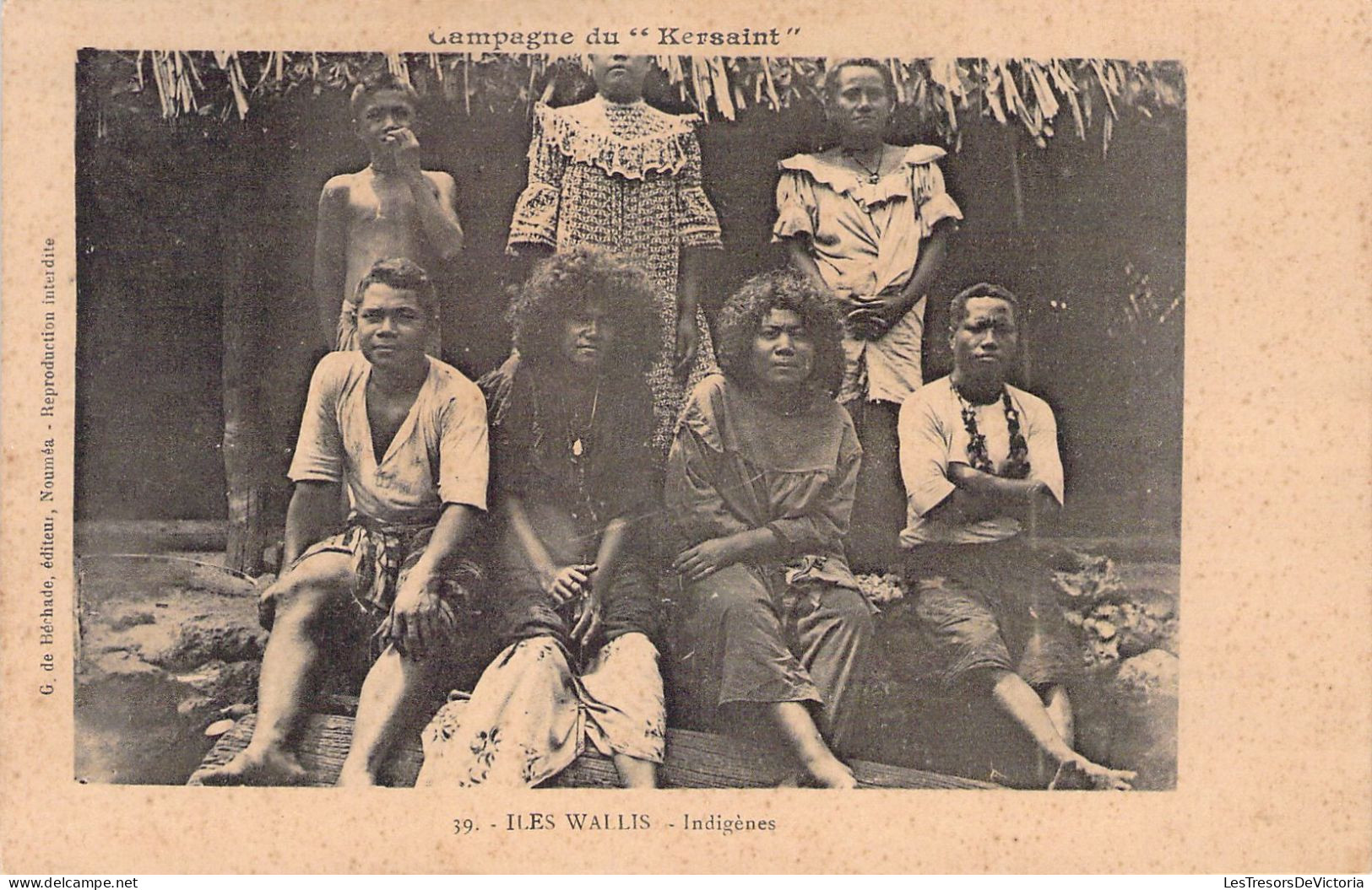 ILES WALLIS - Indigènes - Carte Postale Ancienne - Wallis En Futuna