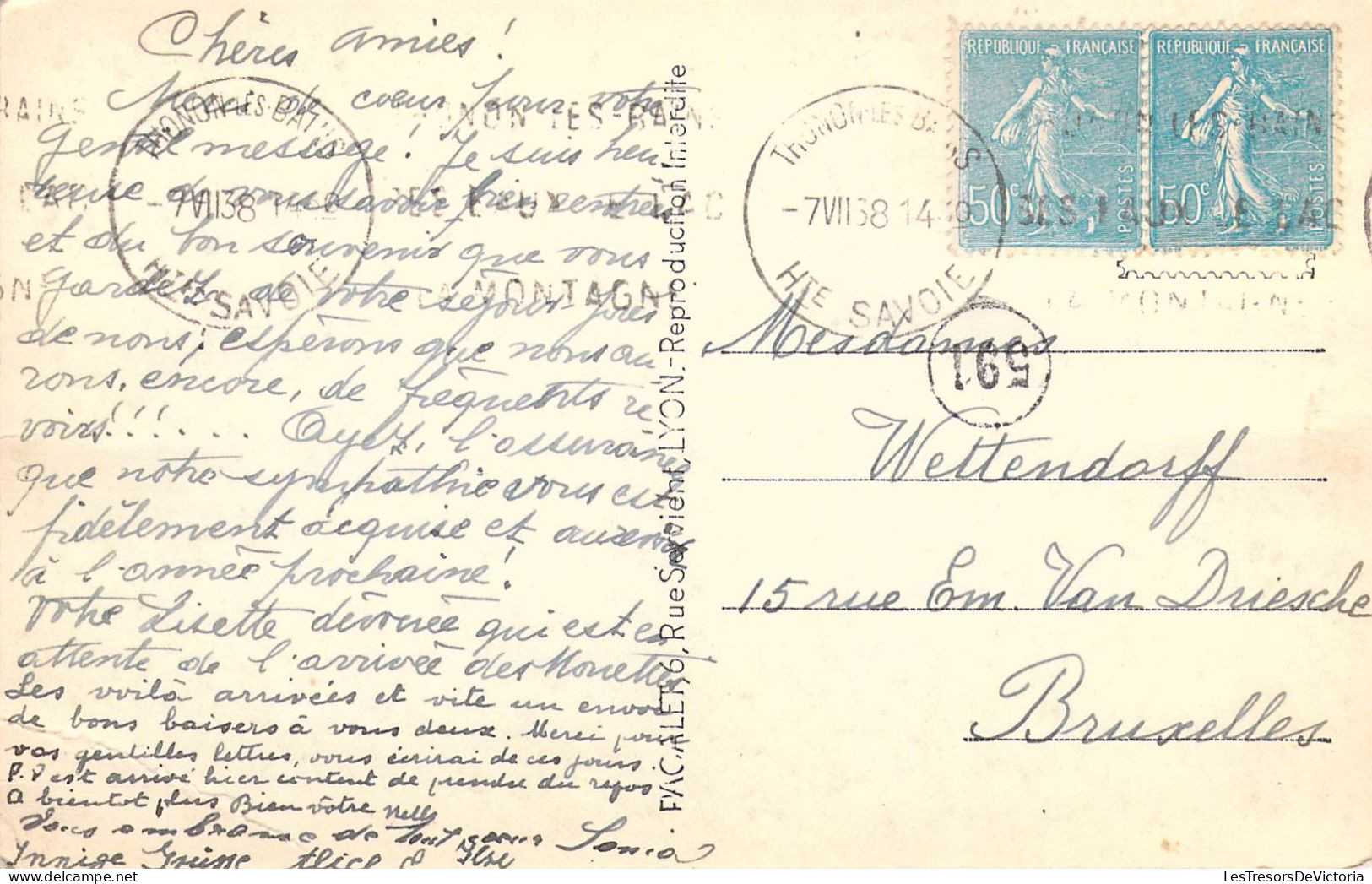 FRANCE - 74 - MEILLERIE - Les Bords Du Lac - P L - Carte Postale Ancienne - Sonstige & Ohne Zuordnung