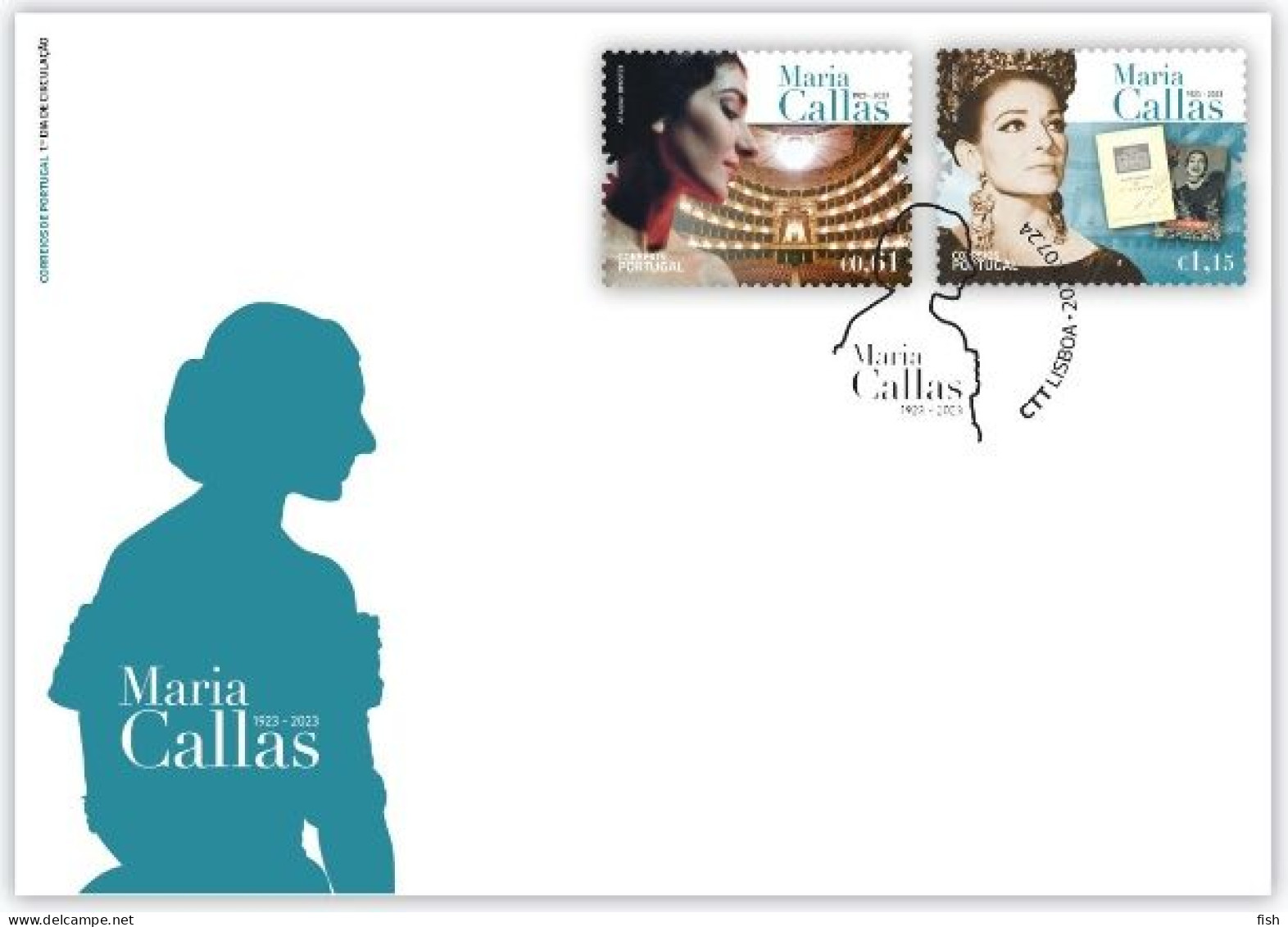 Portugal & FDC Tribute To Maria Callas 1923-2023 (687686) - FDC