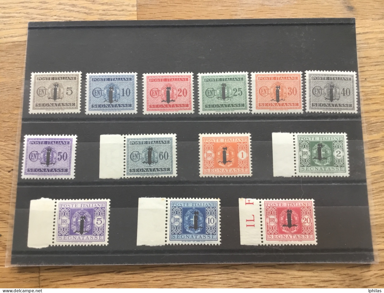 Italien 1944, April. Portomarken MiNr. 24–36 Mit Aufdruck Eines Liktorenbündels Postfrisch ** MNH** - Portomarken