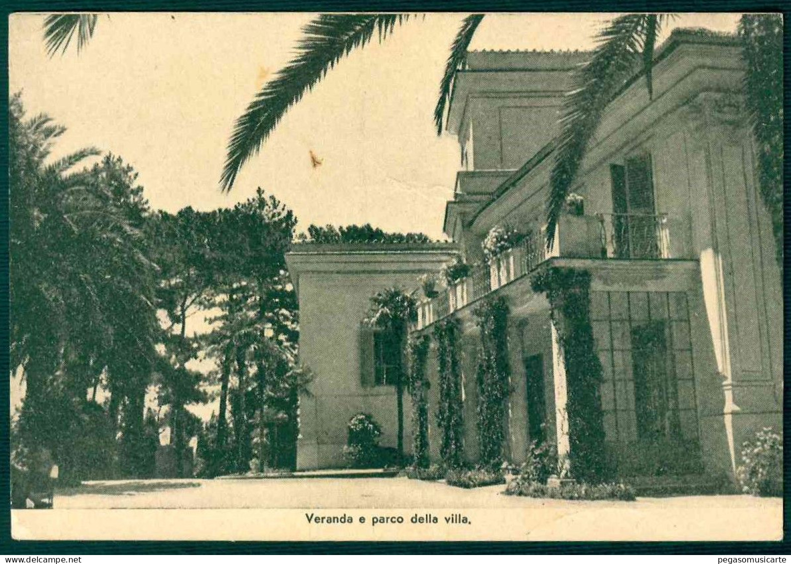 MP311 - VILLA DELL' IMMACOLATA - CASA DI RIPOSO - SUORE ADORATRICI SS SACRAMENTO ROMA - VERANDA E PARCO DELLA VILLA 1961 - Salute, Ospedali