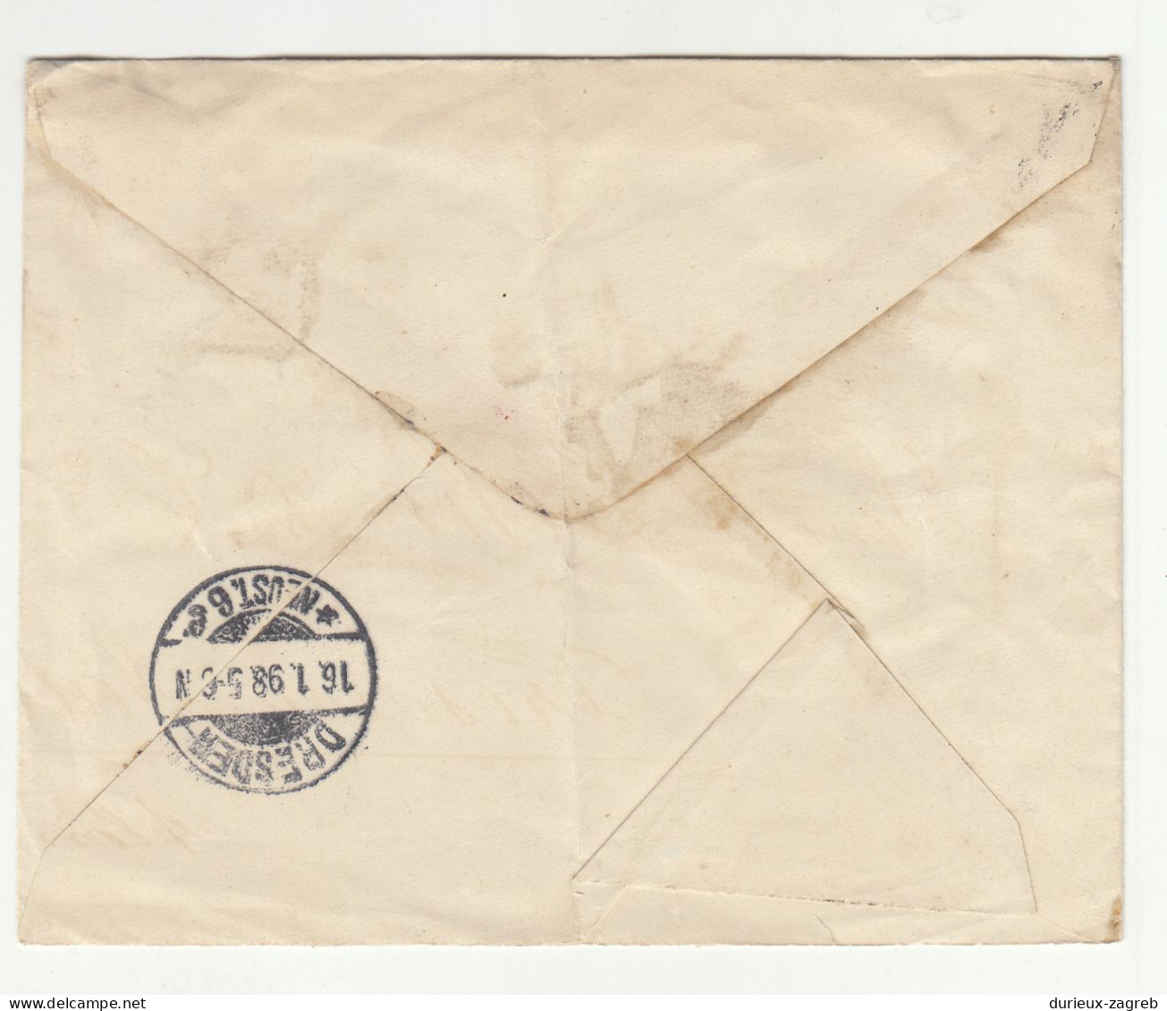 Brazil 200 Reis Postal Stationery Letter Cover Posted 1898 To Dresden B230801 - Entiers Postaux