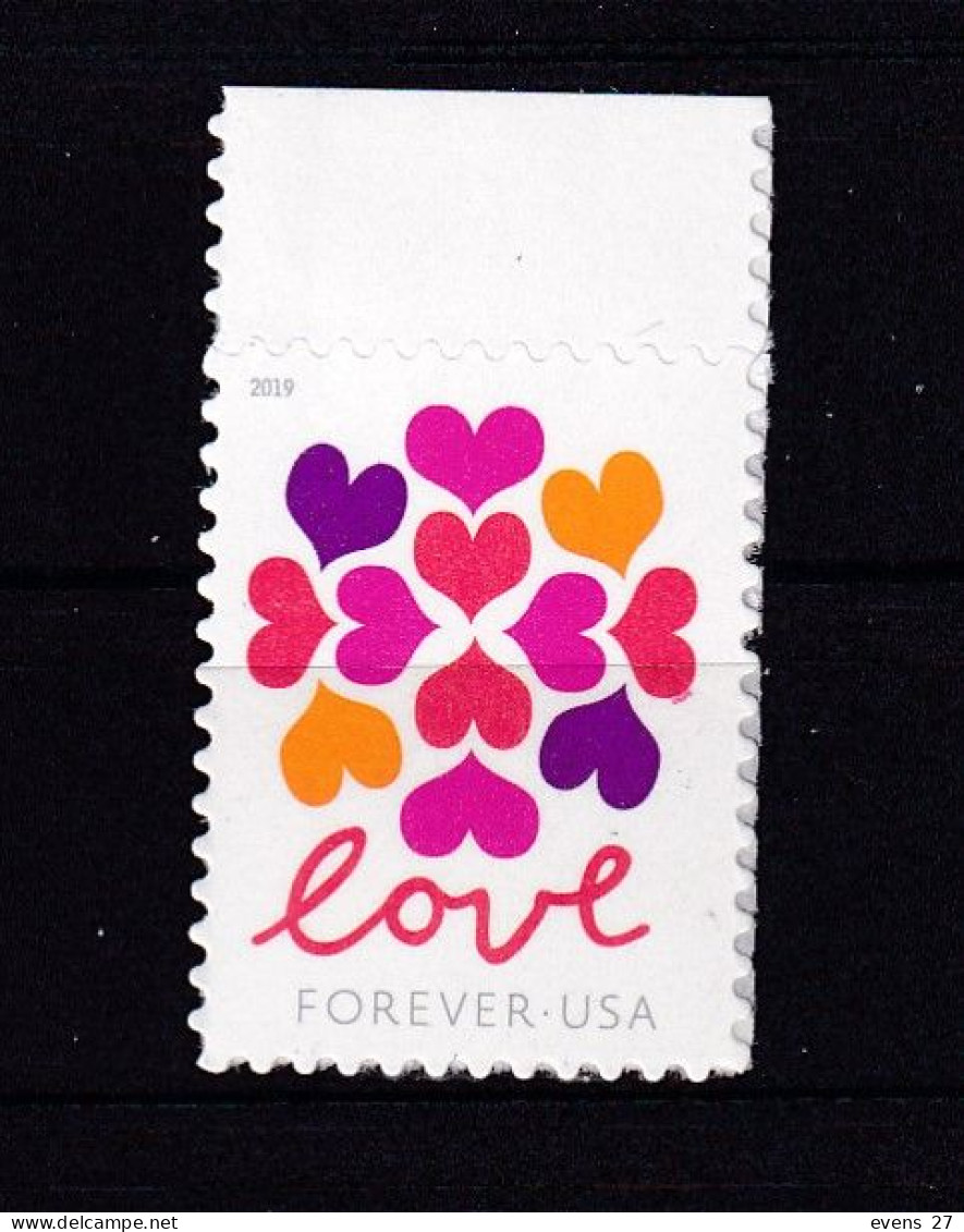 UNITED STATES-2019-LOVE-HEARTS-MNH-1 - Ongebruikt