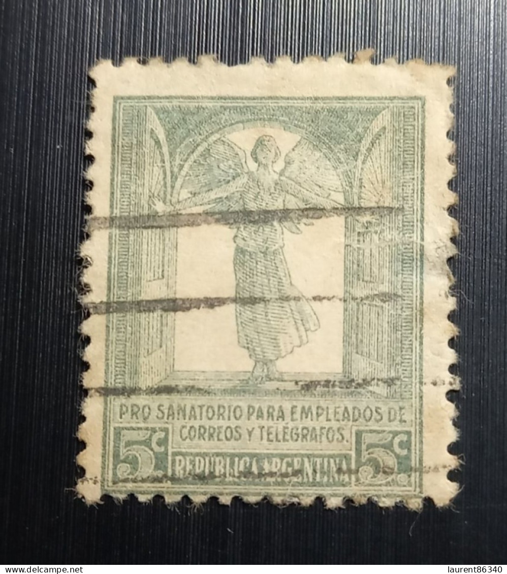 Argentine 1920/1930  5C Pro Sanatorio Para Empledos De Correos Télégrafos - Oblitérés