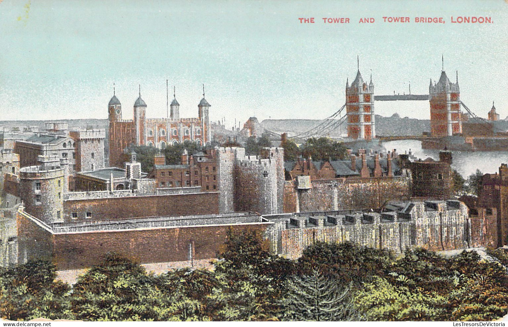 ENGLAND - LONDON - The Tower And Tower Bridge - Carte Postale Ancienne - Tower Of London