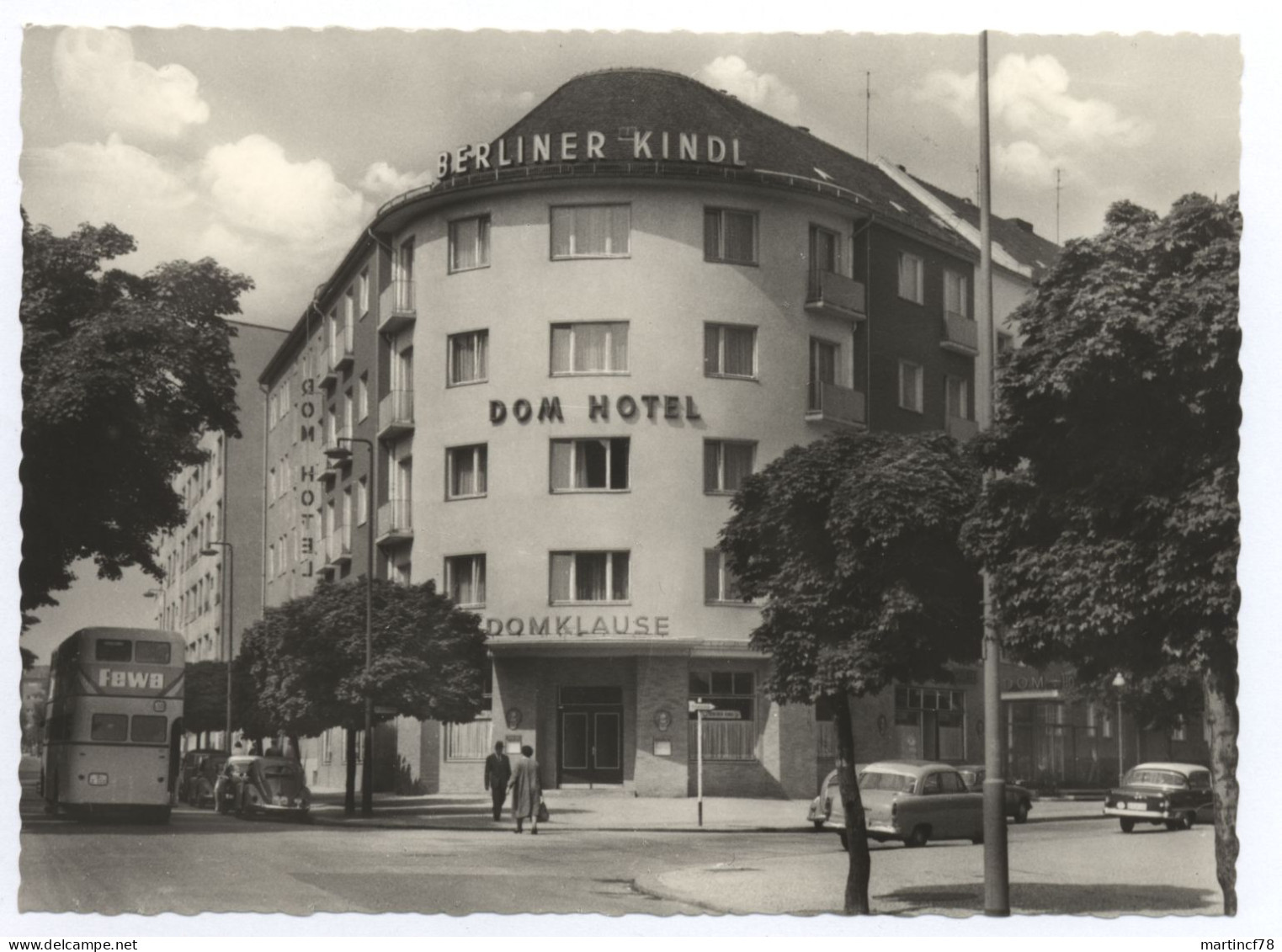 1000 Berlin Wilmersdorf Dom Hotel Mit Restaurant Domklause Am Fehrbelliner Platz - Wilmersdorf