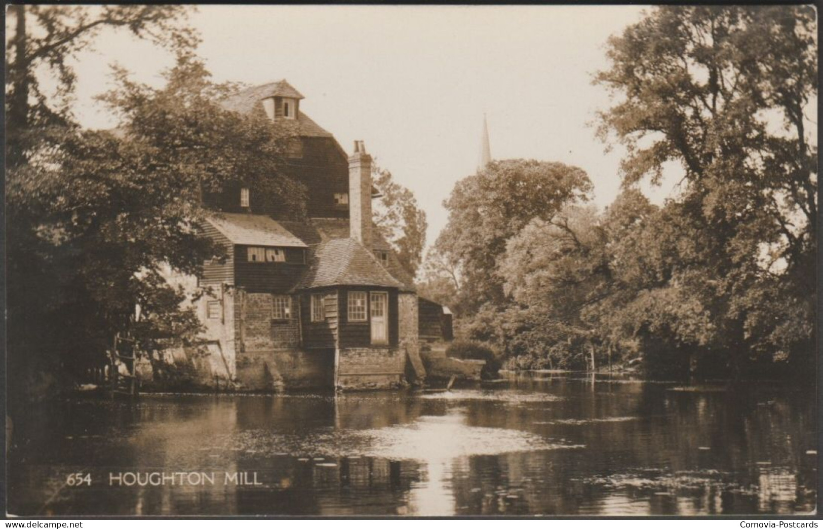 Houghton Mill, Huntingdonshire, C.1910s - Coates RP Postcard - Huntingdonshire