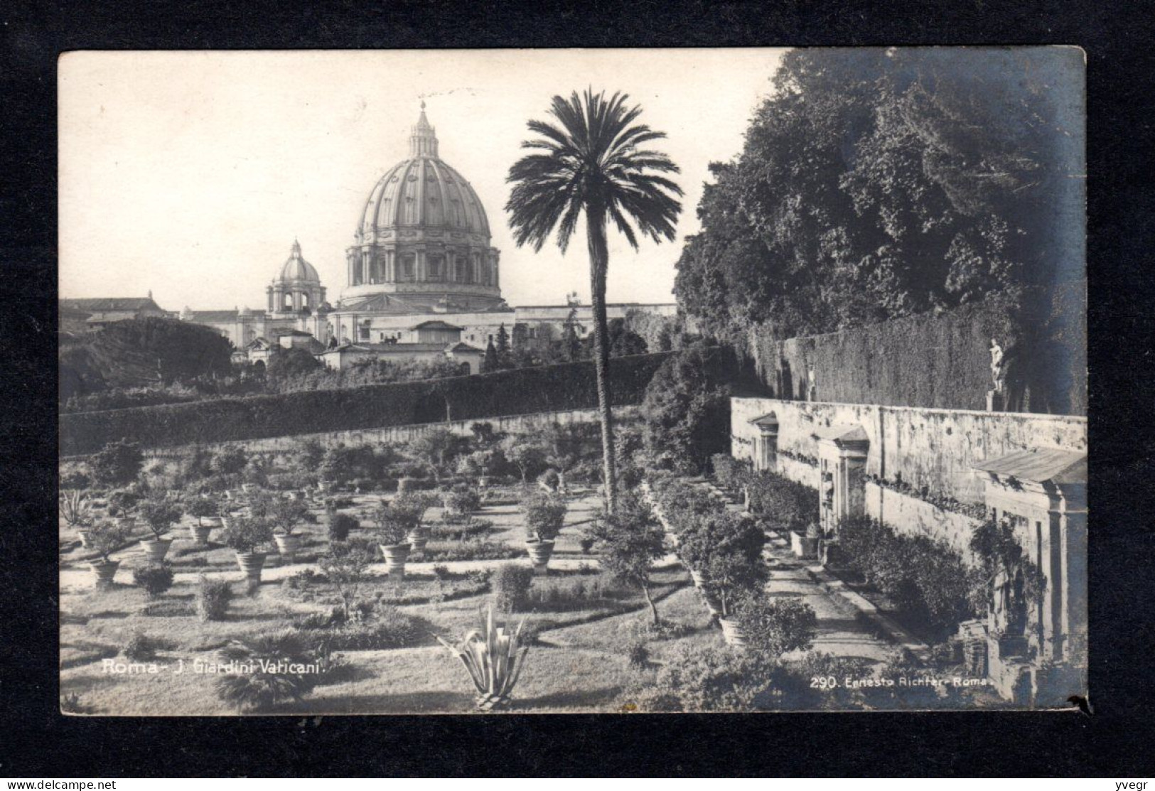 Italie - ROMA - J. Giardini Vaticani (Ernesto Richter N° 290) - Parcs & Jardins