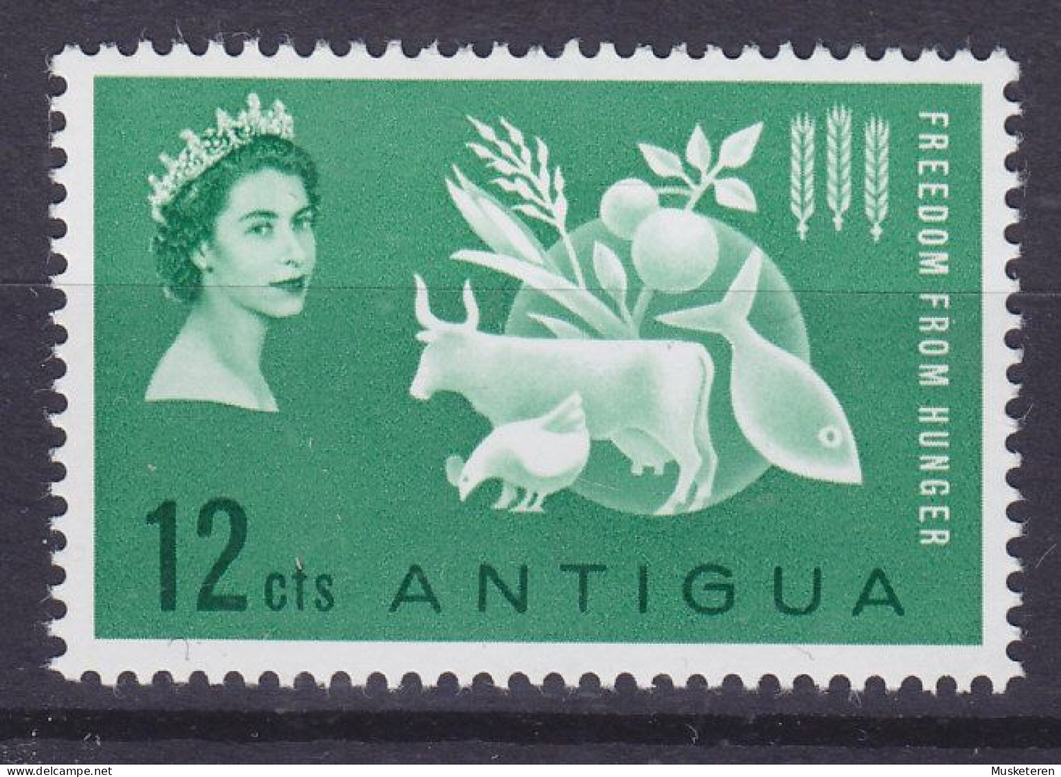 Antigua 1963 Mi. 127, Kampf Gegen Hunger Freedom From Hunger, MNH** - 1960-1981 Interne Autonomie