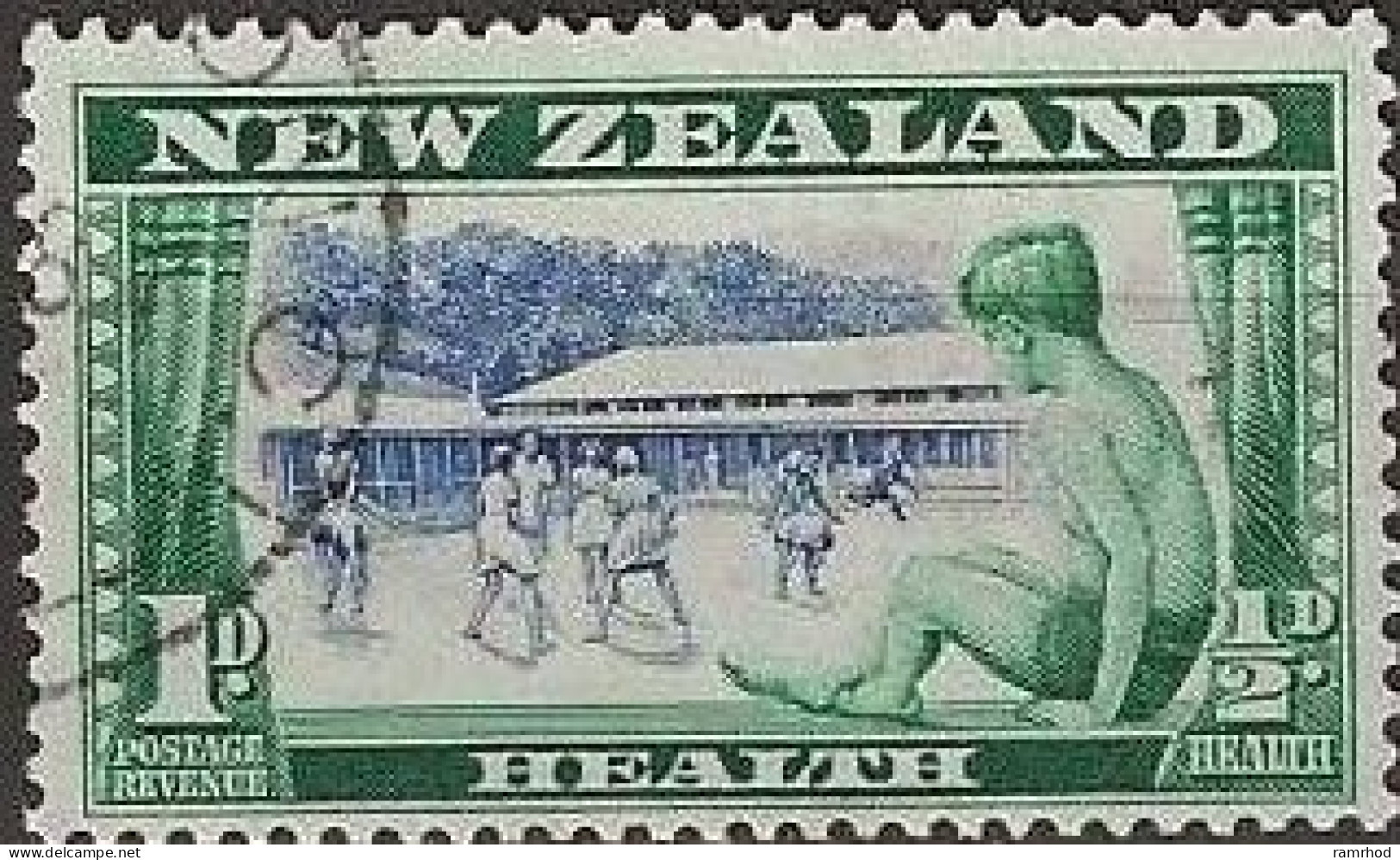 NEW ZEALAND 1948 Health Stamps - 1d.+½d - Boy Sunbathing And Children Playing MH - Neufs