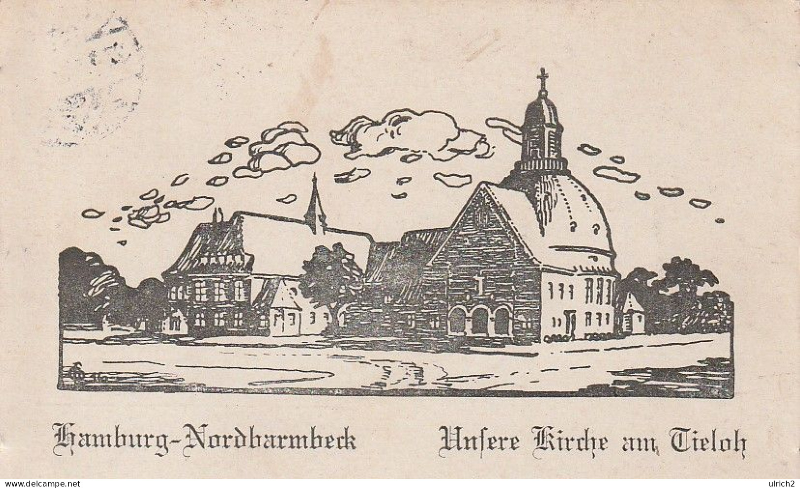 AK Hamburg - Nordbarmbek - Unsere Kirche Am Tieloh - 1916  (65020) - Nord