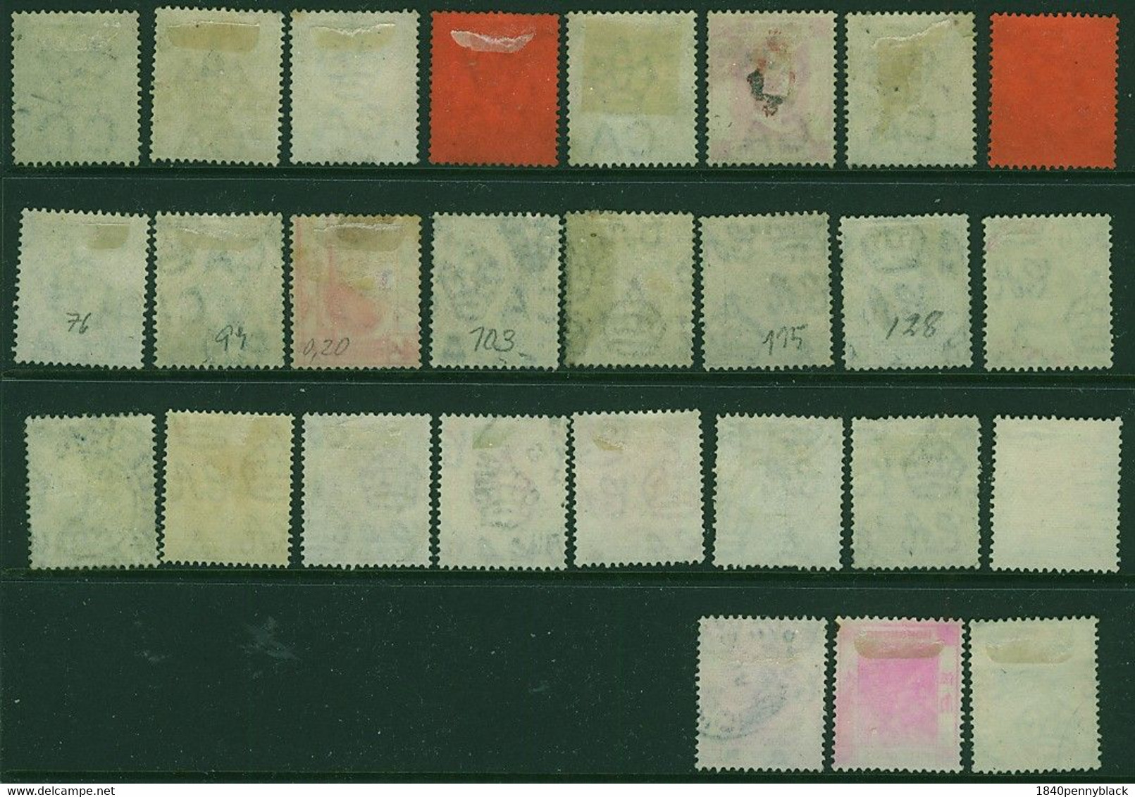 HONG KONG 1864-1960 27 Mainly Sound Used Stamps From QV To QE2  One Used In Shanghai. China - Verzamelingen & Reeksen