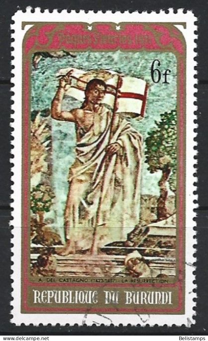 Burundi 1971. Scott #362 (U) The Resurrection, Painting By Andrea Del Castagno - Gebruikt