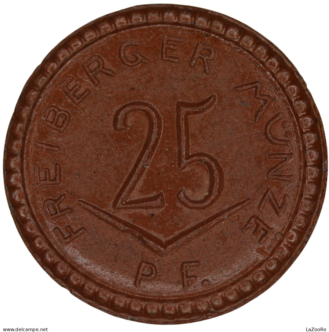 LaZooRo: Germany FREIBERG 25 Pfennig 1921 UNC W/o Cross RARE - Monétaires/De Nécessité