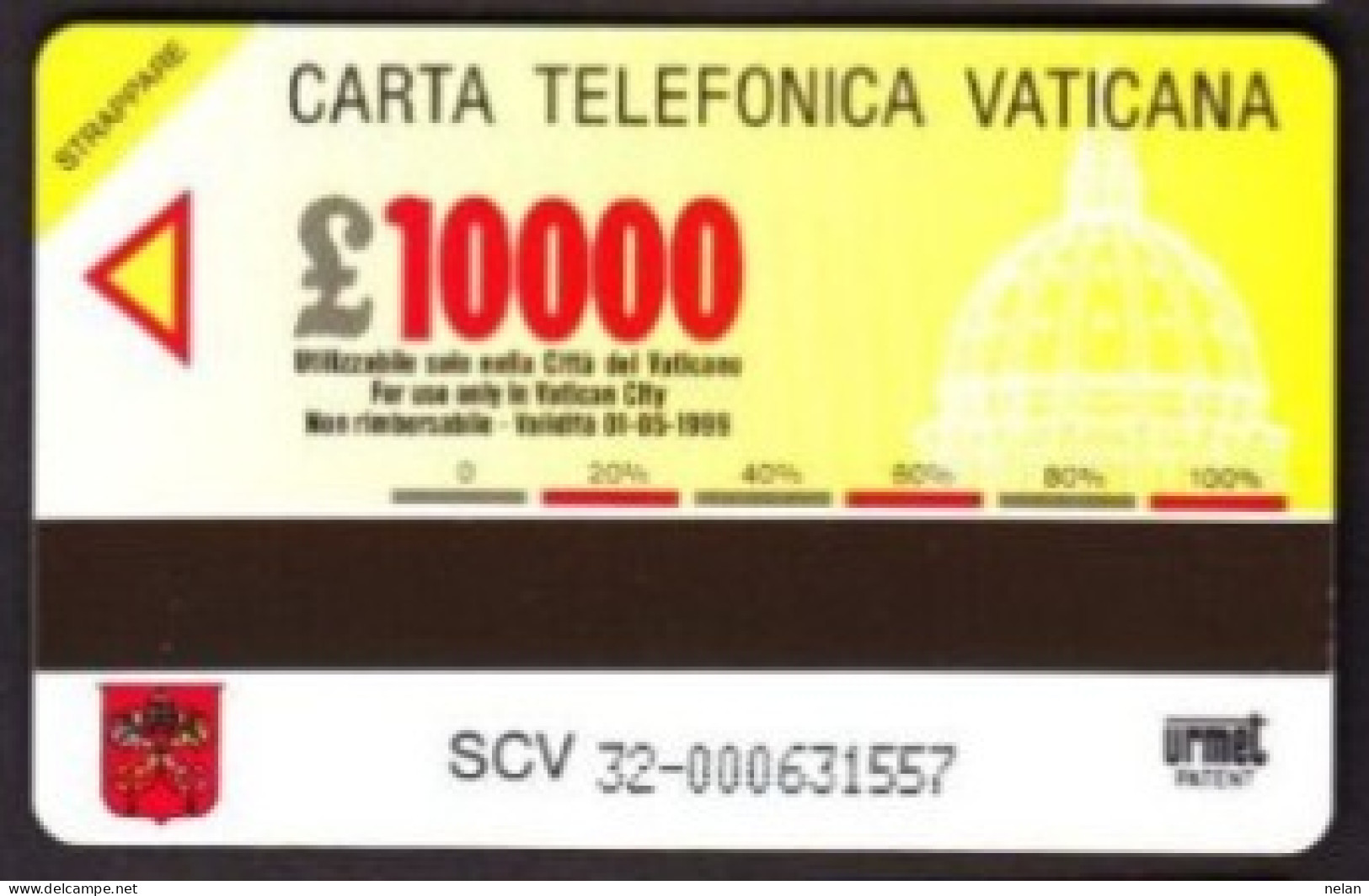 SCHEDA TELEFONICA  - ITALIA - VATICANO - URMET - NUOVA - SALA DEL CONCISTORO ARAZZO - ASSUNZIONE DI MARIA - Vatican