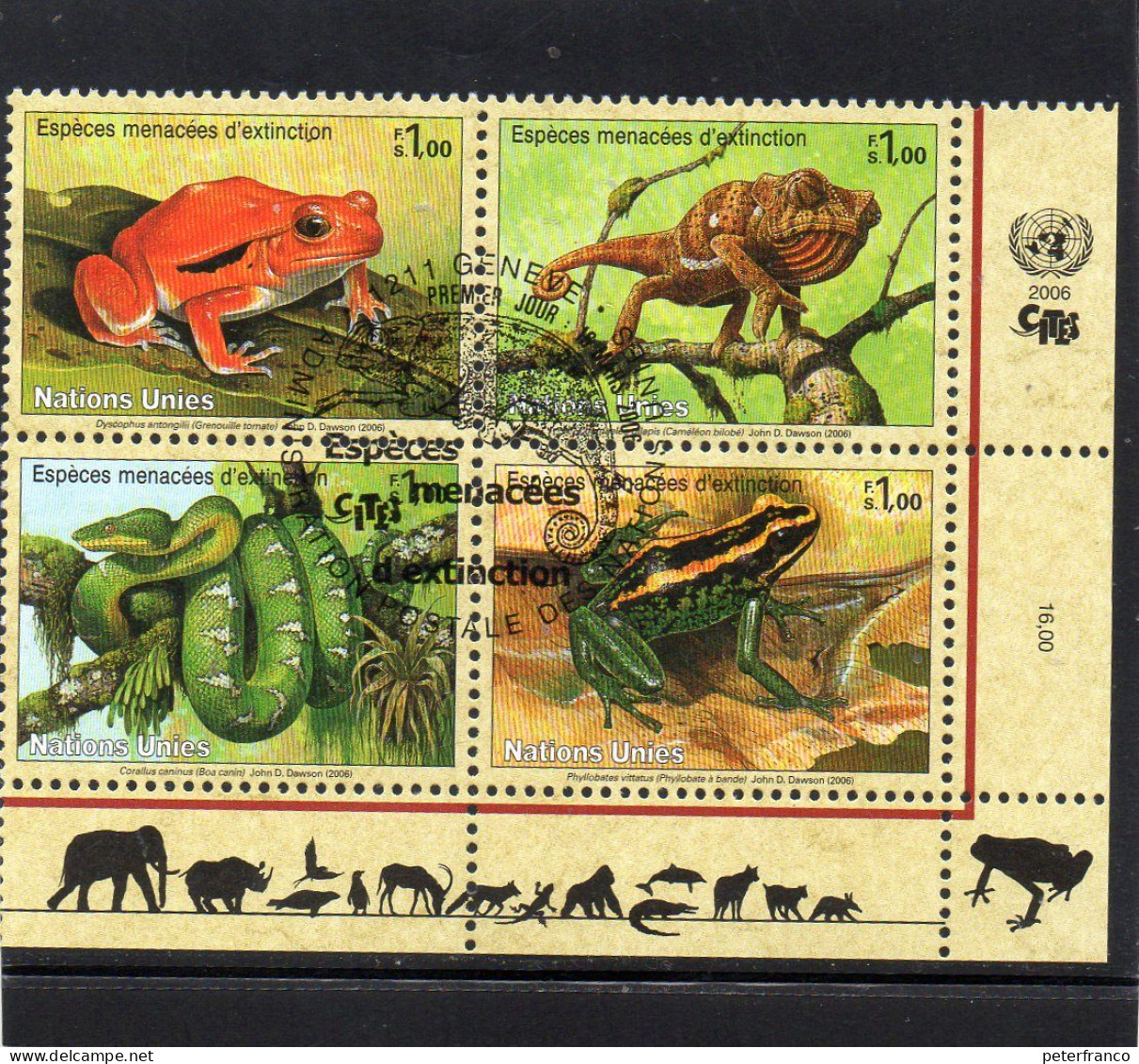 2006 ONU Ginevra - Specie In Via D'estinzione - Used Stamps