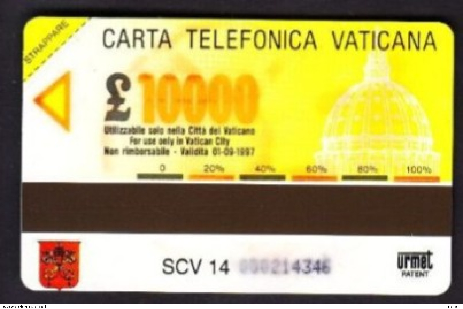 SCHEDA TELEFONICA  - ITALIA - VATICANO - URMET - NUOVA - MICROFONO MARCONI - CENTENARIO DELLA RADIO - Vaticano