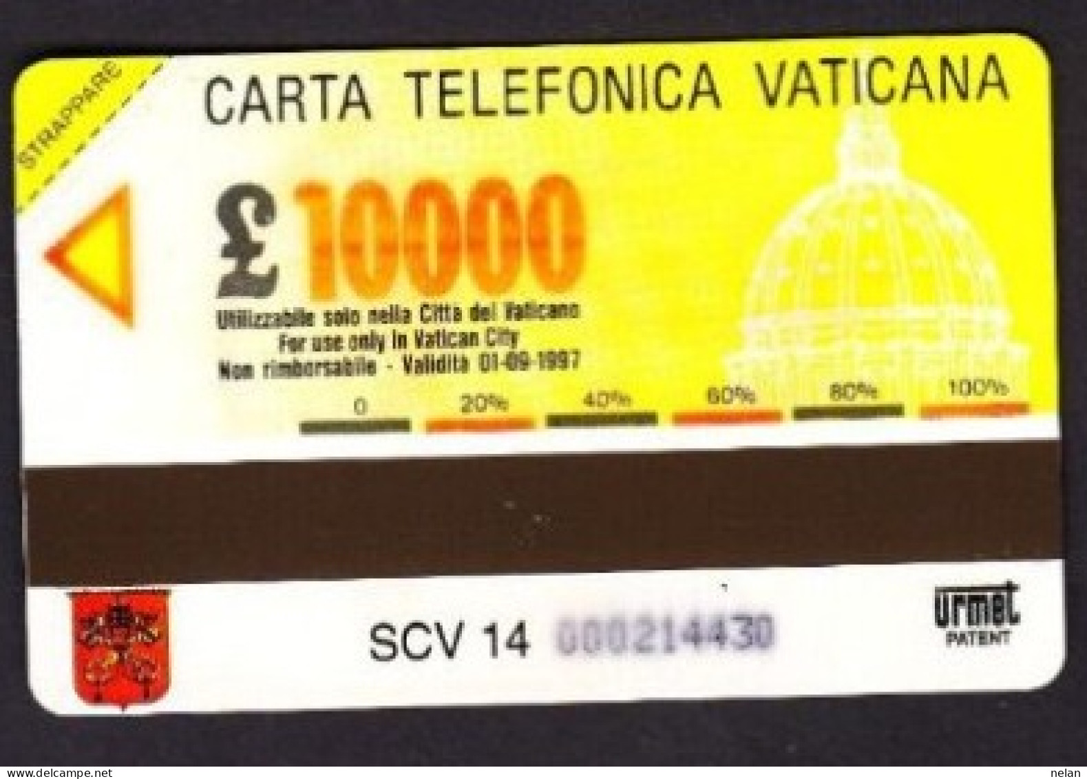 SCHEDA TELEFONICA  - ITALIA - VATICANO - URMET - NUOVA - MICROFONO MARCONI - CENTENARIO DELLA RADIO - Vaticano