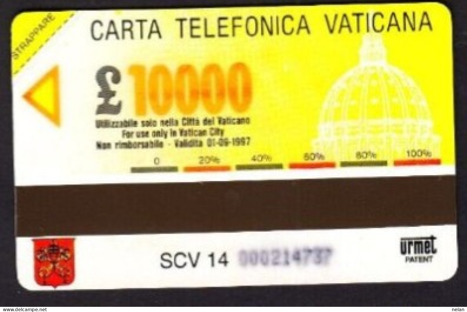 SCHEDA TELEFONICA  - ITALIA - VATICANO - URMET - NUOVA - MICROFONO MARCONI - CENTENARIO DELLA RADIO - Vaticano